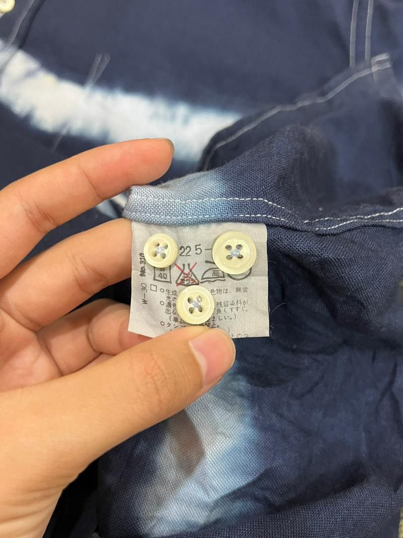 United Arrows United Arrows Blue Label Unique Tiedye Button Shirt Size US M / EU 48-50 / 2 - 6 Thumbnail