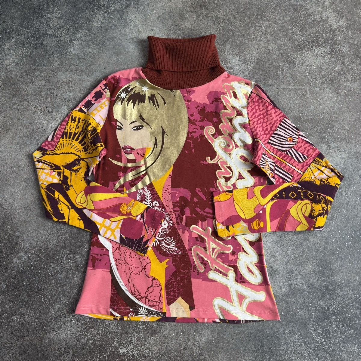 Custo Barcelona × Japanese Brand Custo Barcelona Long Sleeve Top (Jean Paul Gaultier style) Size M / US 6-8 / IT 42-44 - 1 Thumbnail