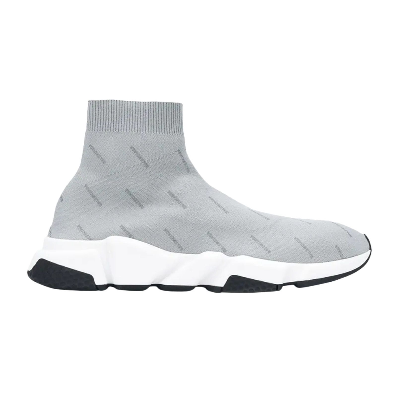 Balenciaga Balenciaga Speed Sock Grey Reflective High Top Sneaker 44 11 Size US 11 / EU 44 - 1 Thumbnail