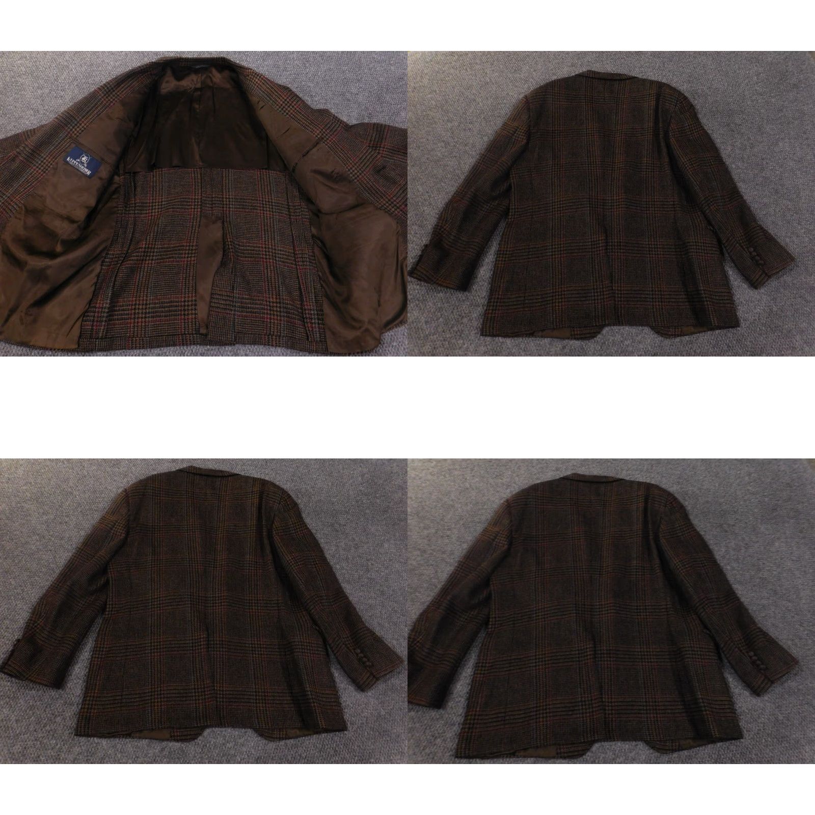 Vintage VINTAGE Kuppenheimer Blazer 46 Wool Tweed Mens Two-Button Single-Breasted Jacket Coat Size 46R - 8 Thumbnail