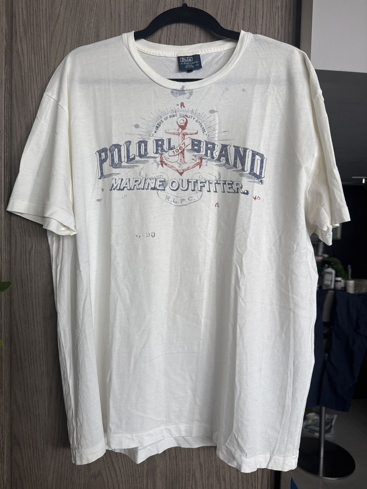 Polo Ralph Lauren Vintage Polo Ralph Lauren Marine Outfitters Tshirt Size US L / EU 52-54 / 3 - 2 Thumbnail