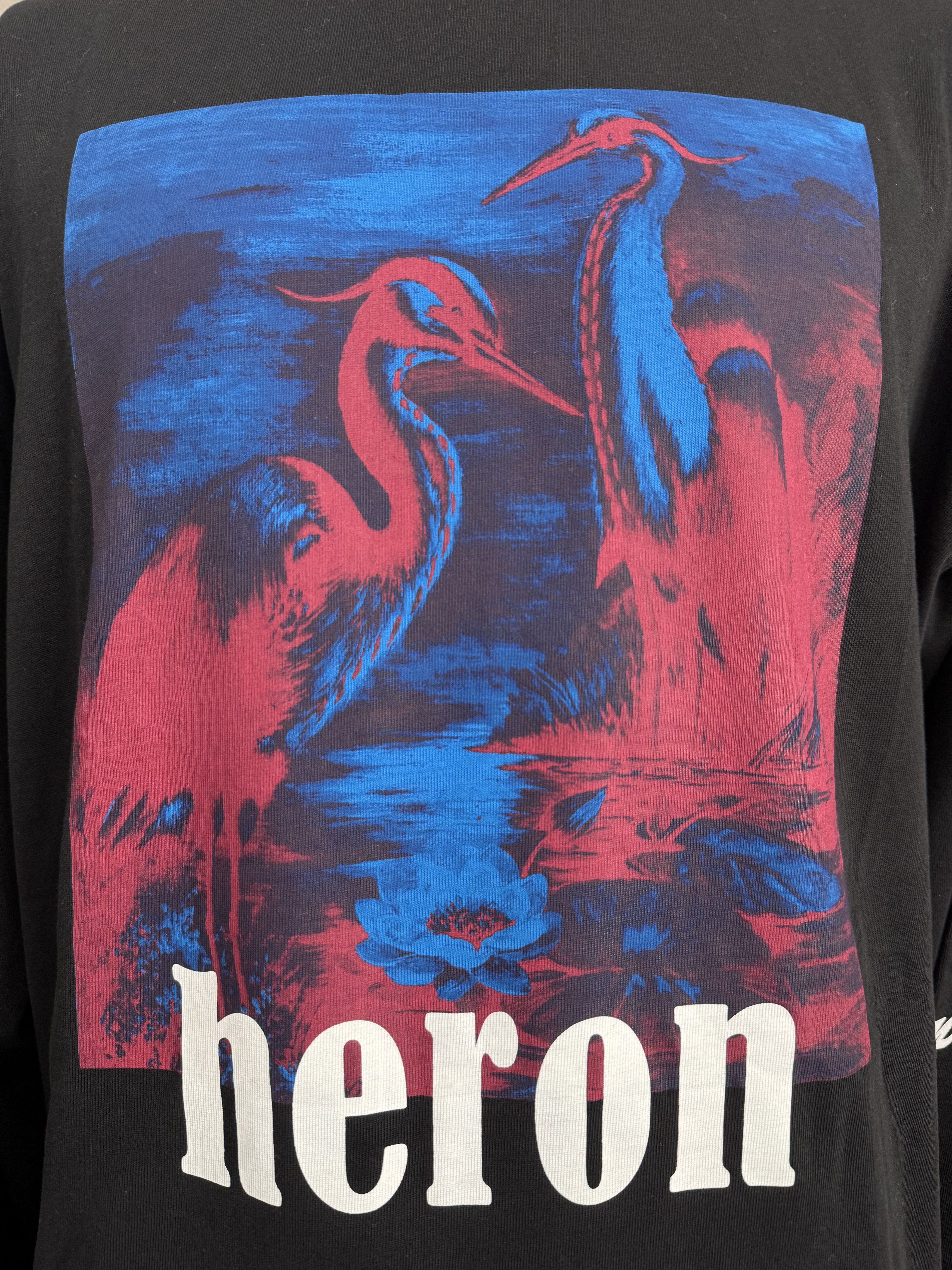 Heron Preston Heron Preston Black Graphic Long Sleeve Shirt Size Small Size US S / EU 44-46 / 1 - 6 Thumbnail