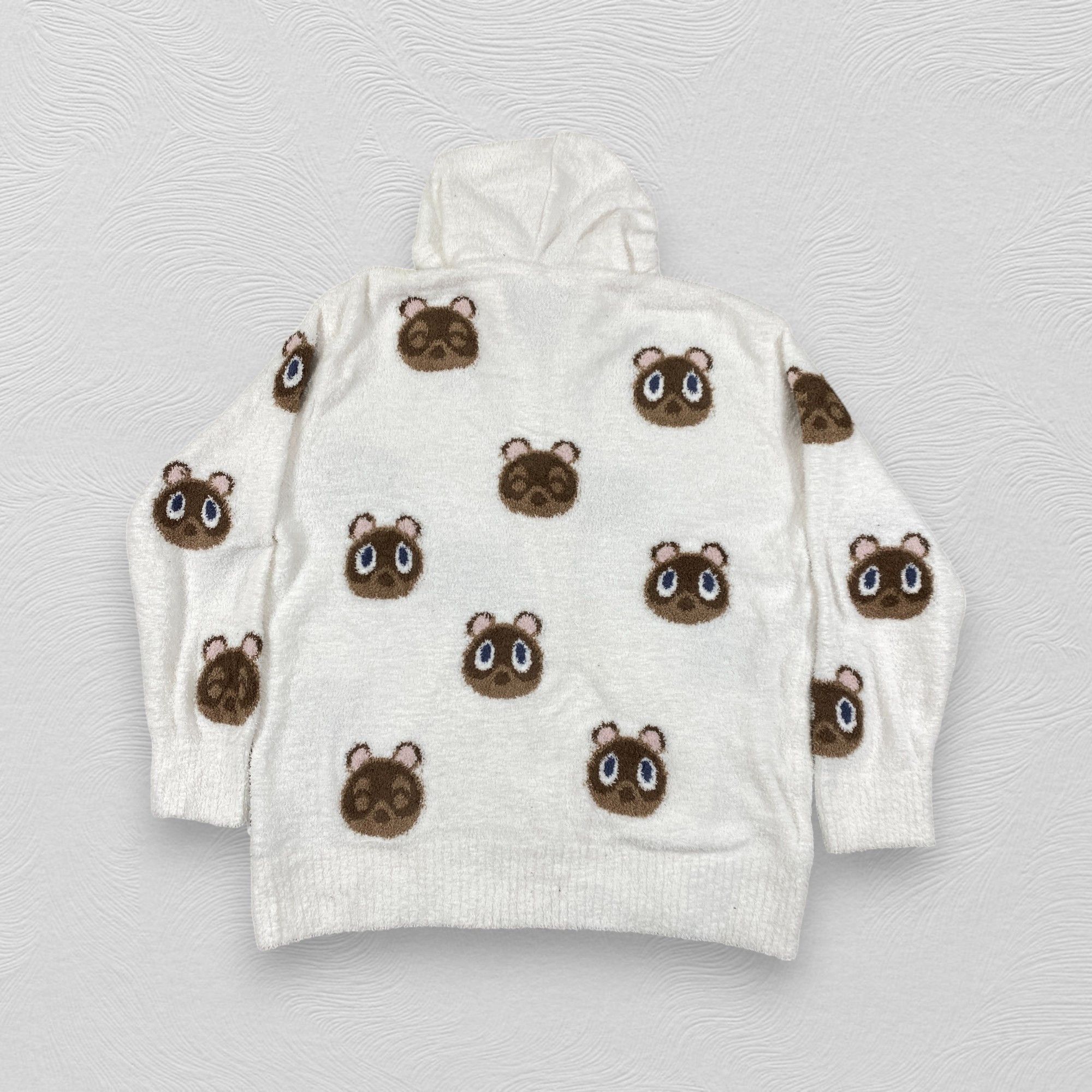 Japanese Brand Gelato Pique White Fleece Full Print Zipper Hoodie - J488 Size US L / EU 52-54 / 3 - 2 Thumbnail