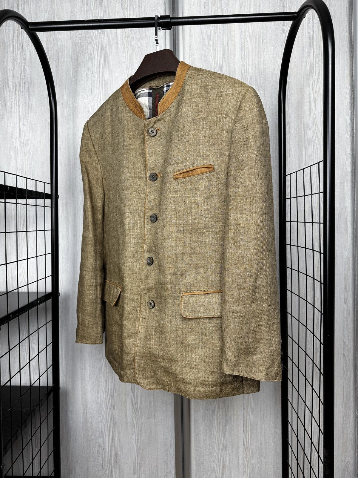 Other Steinbock Austria Classic Herringbone Linen Janker Jacket Size US M / EU 48-50 / 2 - 7 Thumbnail