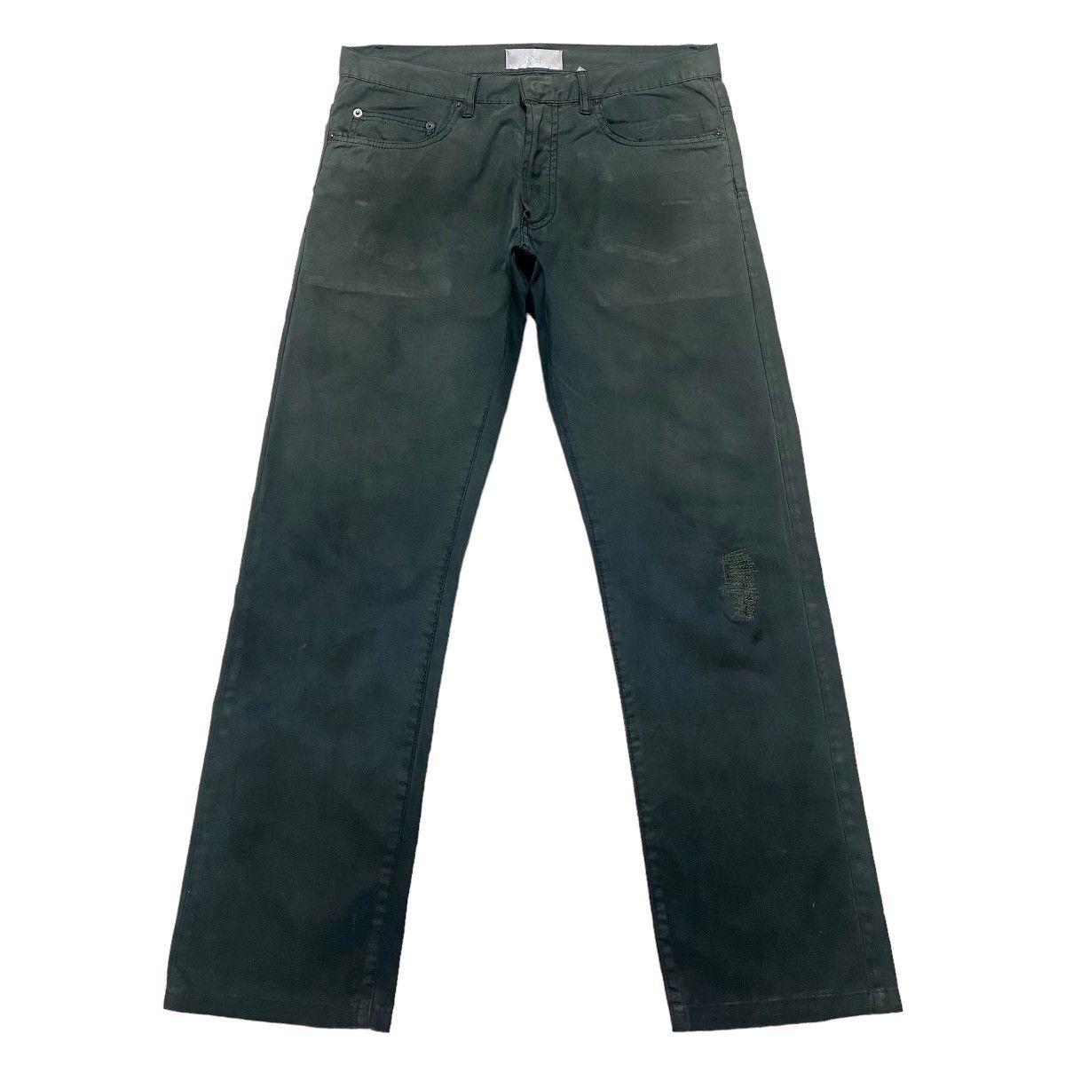 SS03 Dior Homme Faded Black Distressed Pants Sick