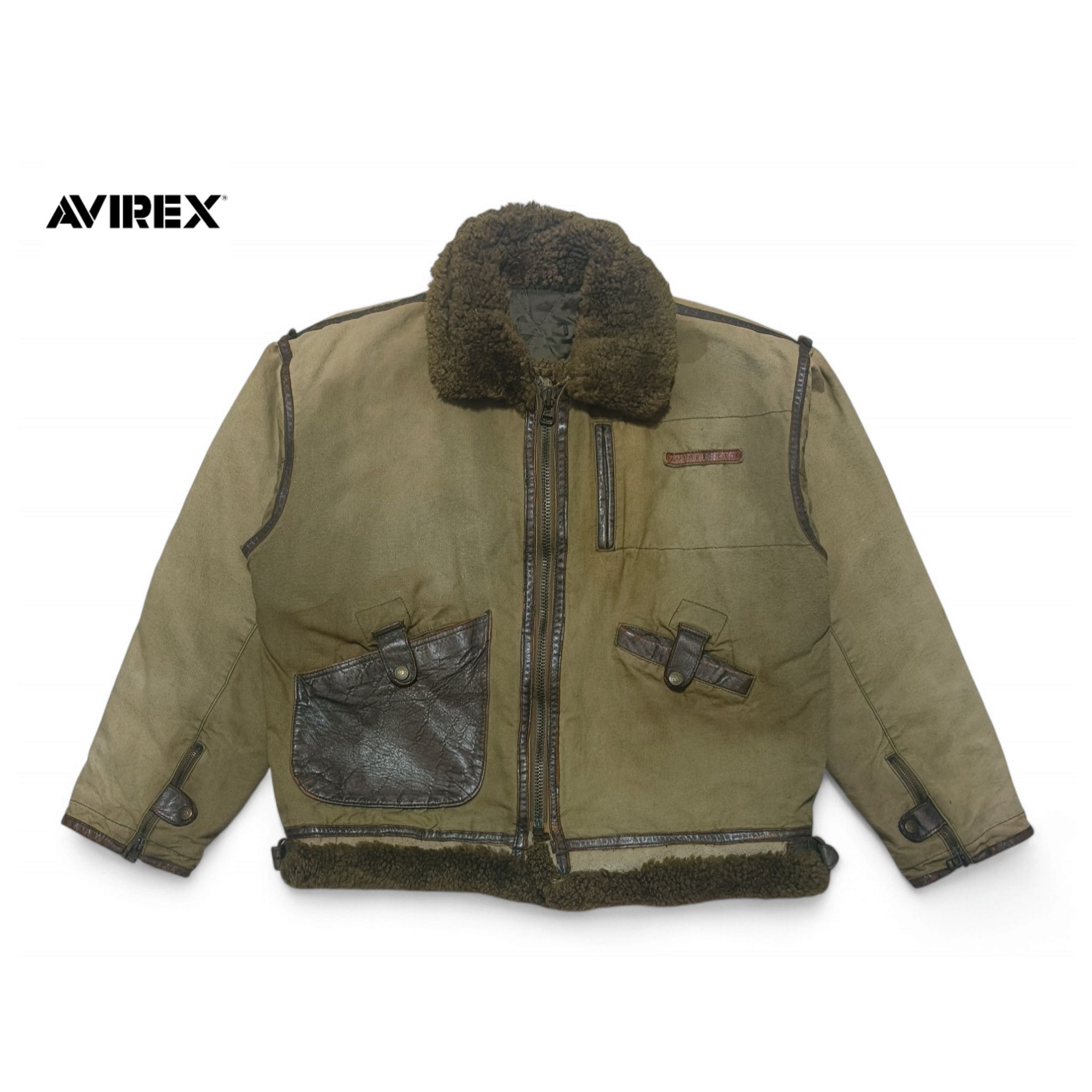 Avirex Vintage AVIREX LTD Military USAAF Flight Distressed Jacket Size US L / EU 52-54 / 3 - 2 Thumbnail