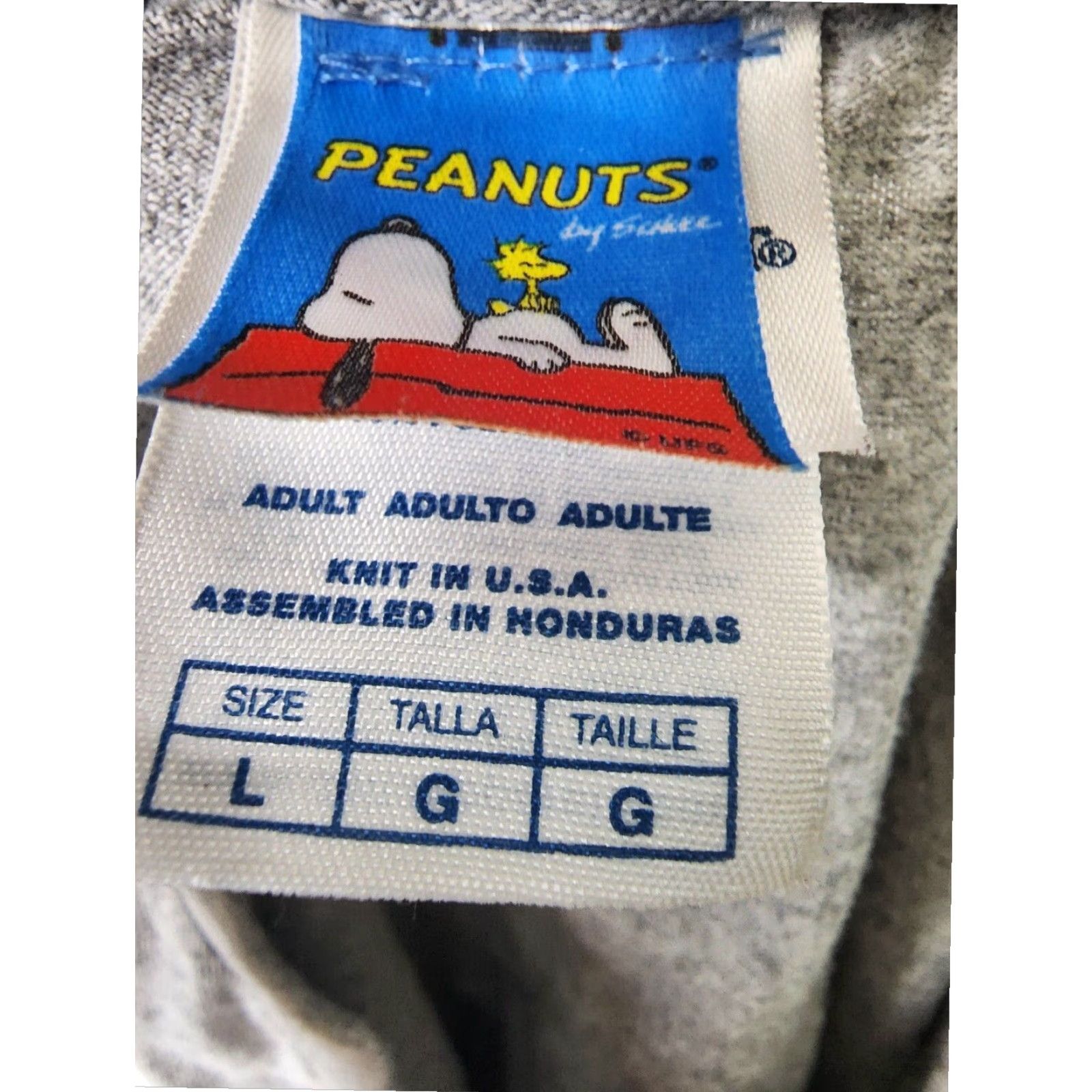 Peanuts VINTAGE Peanuts Christmas Graphic T Shirt Mens Gray Large Size US L / EU 52-54 / 3 - 4 Thumbnail