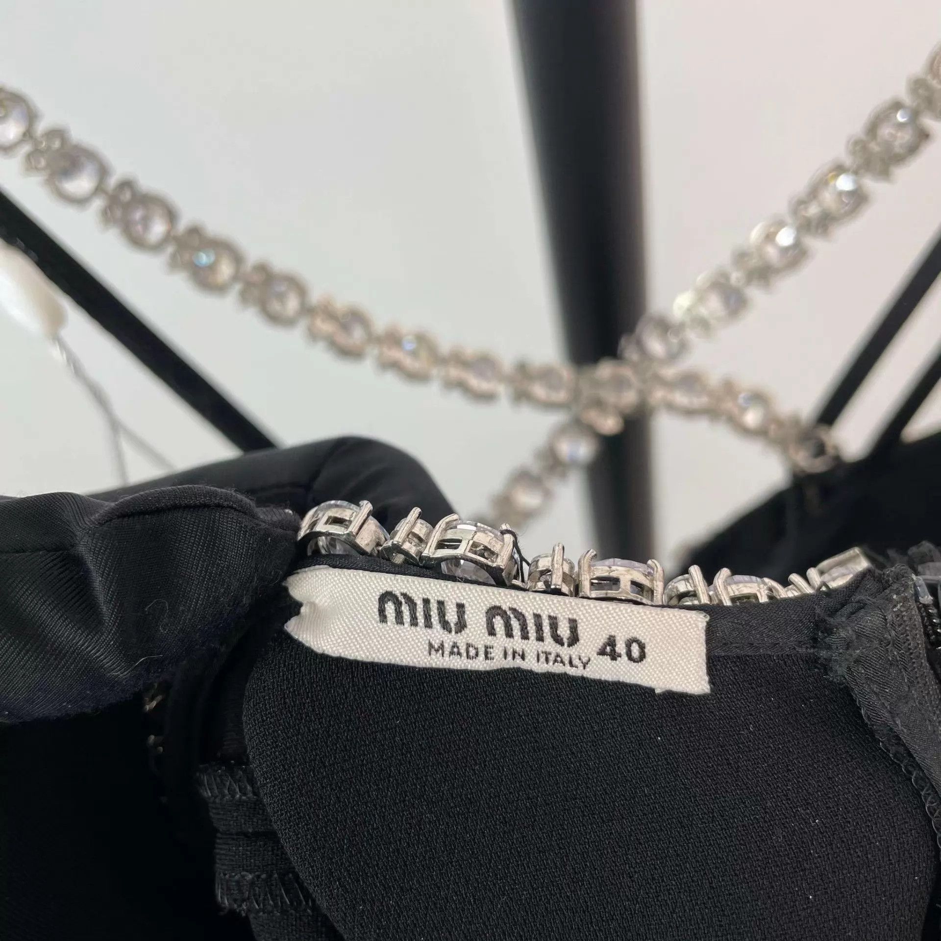 Miu Miu MIU MIU rhinestone dress Size S / US 4 / IT 40 - 4 Thumbnail