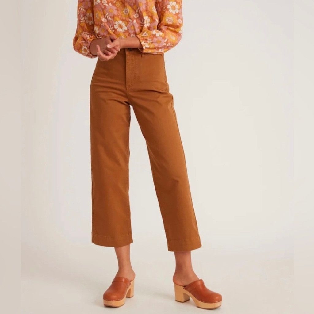Marine Layer Marine layer tan Bridgette cropped pants size 6 Size 28" / US 6 / IT 42 - 2 Thumbnail