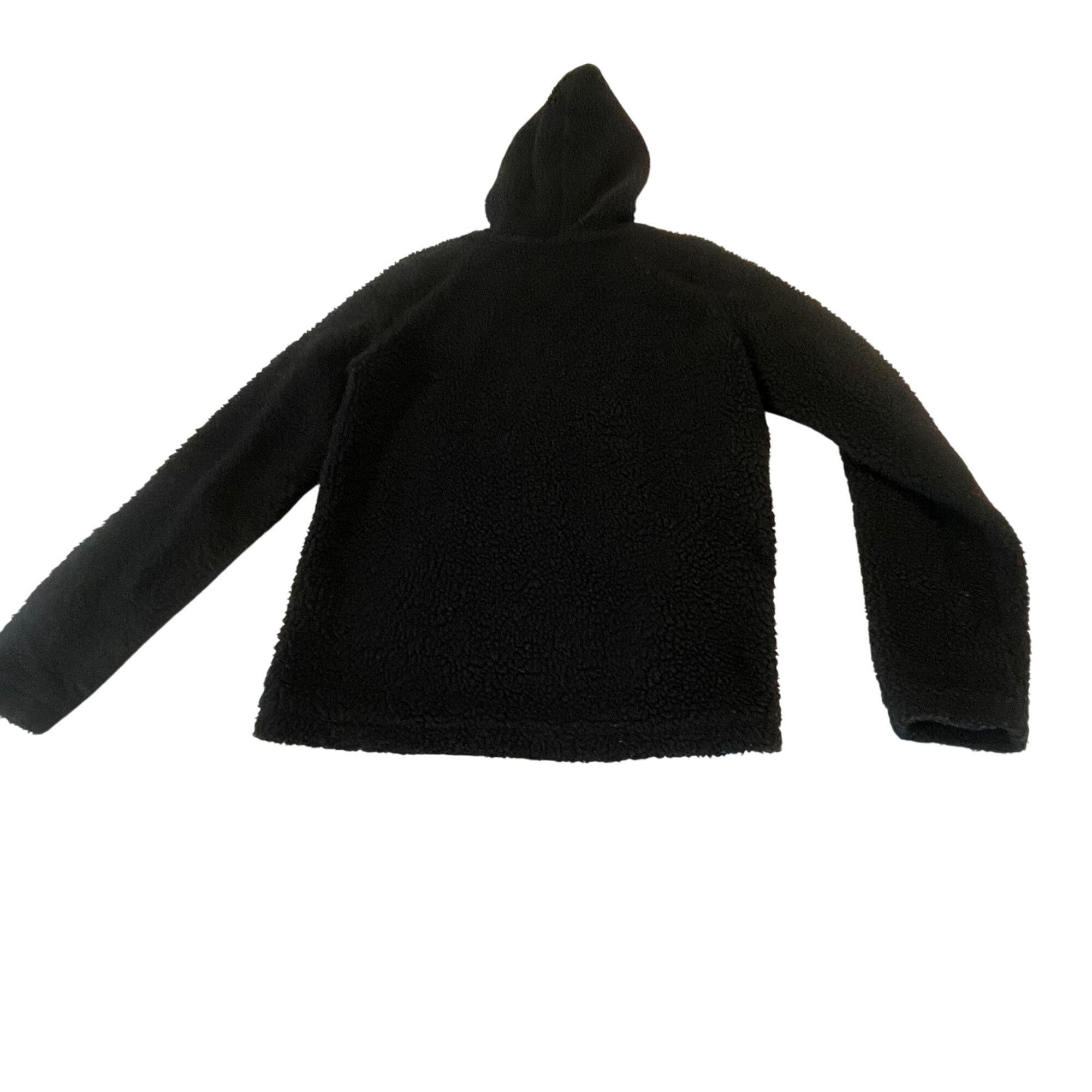 Fox Racing Fox Head Mens Black Hooded Faux Sherpa Lined Fleece Small Size US XXS / EU 40 - 3 Thumbnail