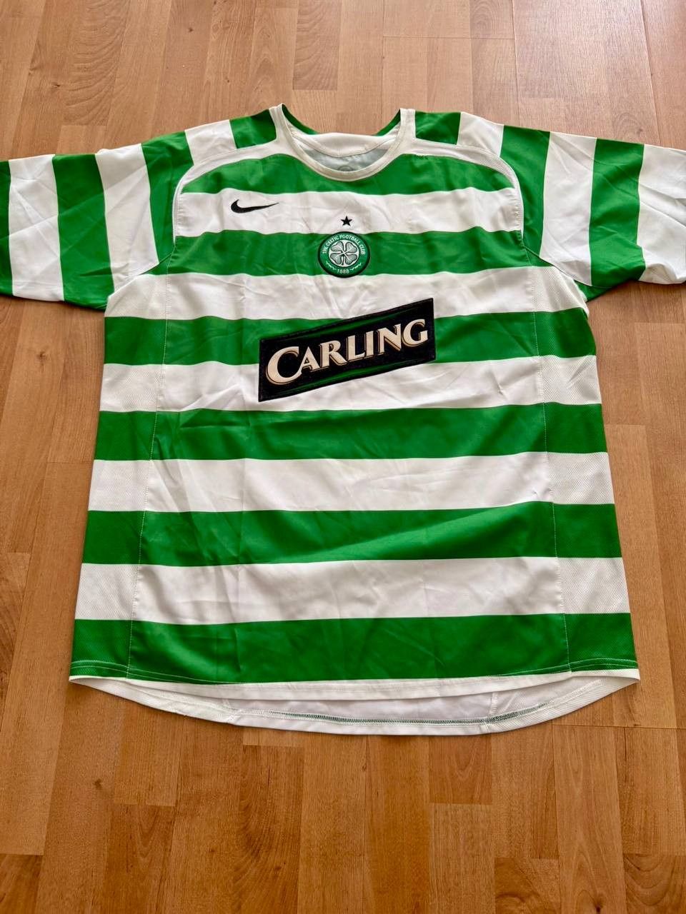 Nike Celtic FC 2005-06 Home Jersey Nike Carling Sponsor Size US XL / EU 56 / 4 - 1 Thumbnail