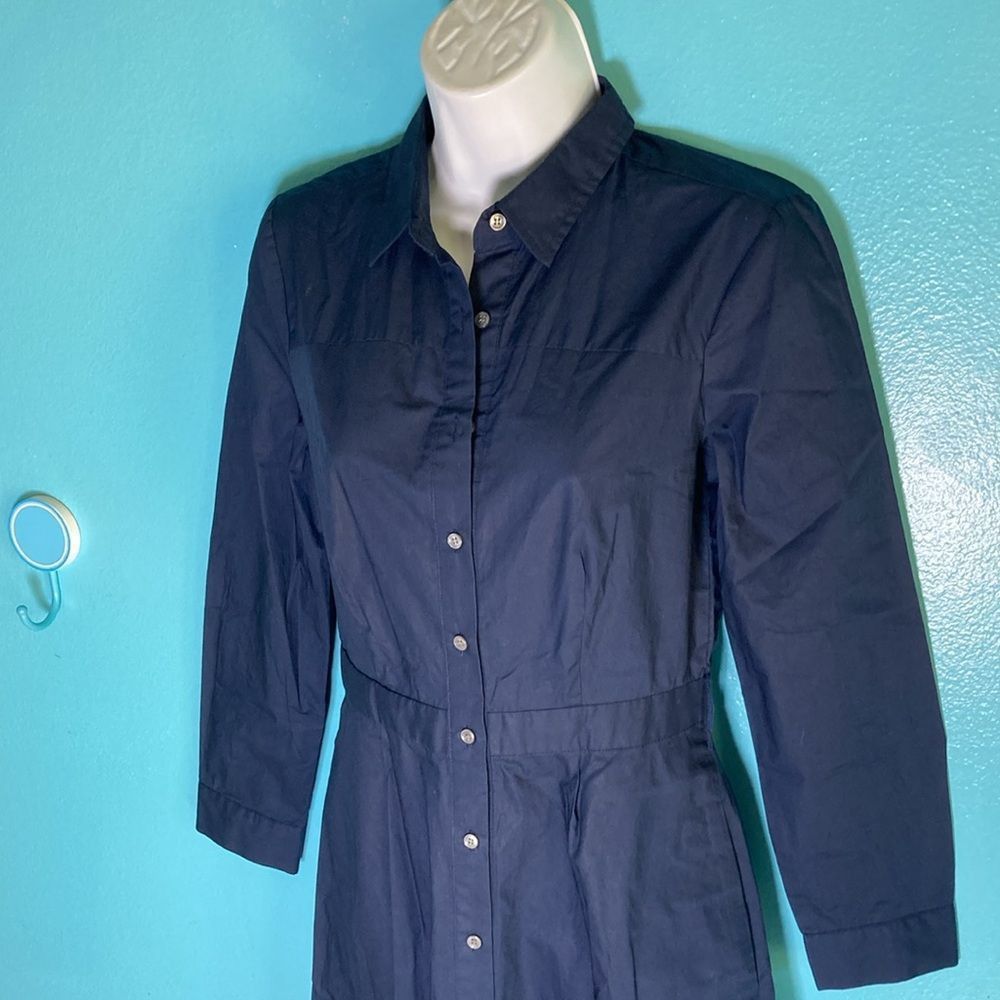 blue striped dress target Classy Lady Blue Striped Print Dress Large (Sizes 8-10) main image 0