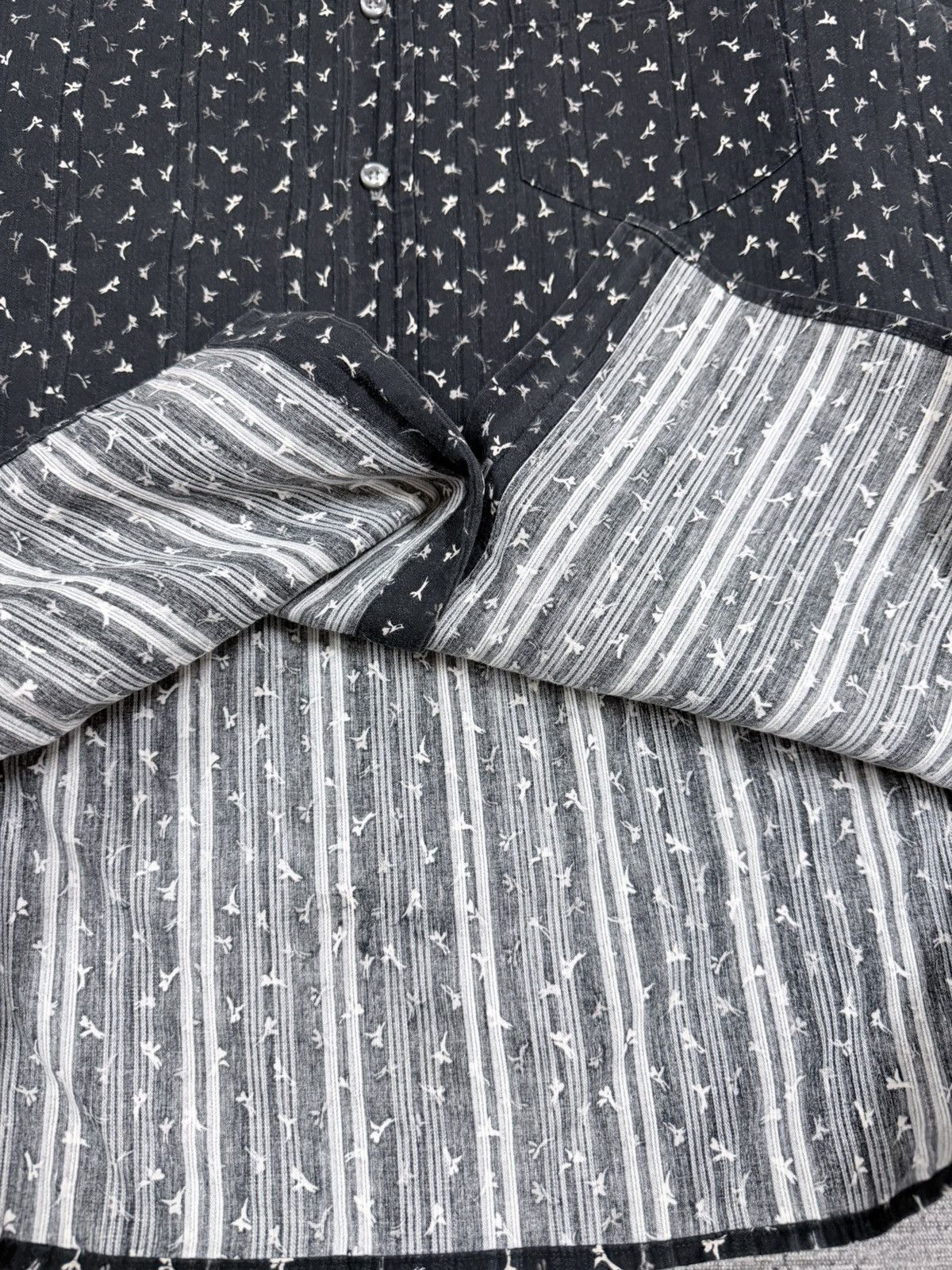 Yohji Yamamoto A.A.R Yohji Yamamoto Printed Shirt Button Ups Designer Size US L / EU 52-54 / 3 - 21 Thumbnail
