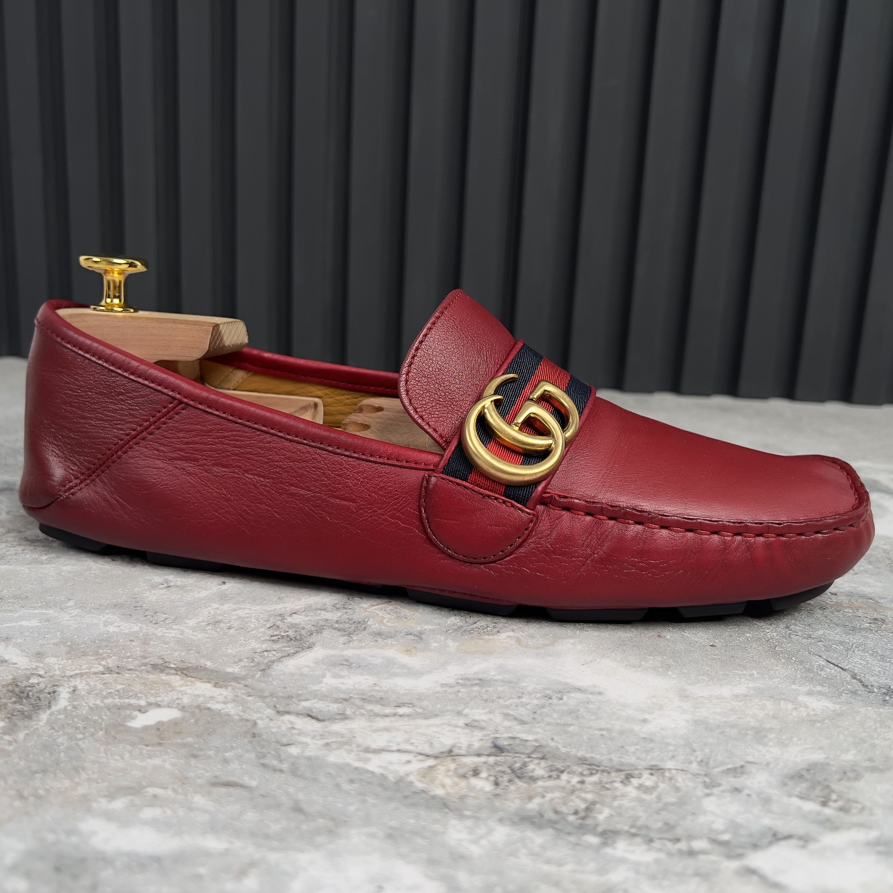 Gucci Gucci Marmont Double GG Web Driving Moccasin Leather Size US 8.5 / EU 41-42 - 4 Thumbnail
