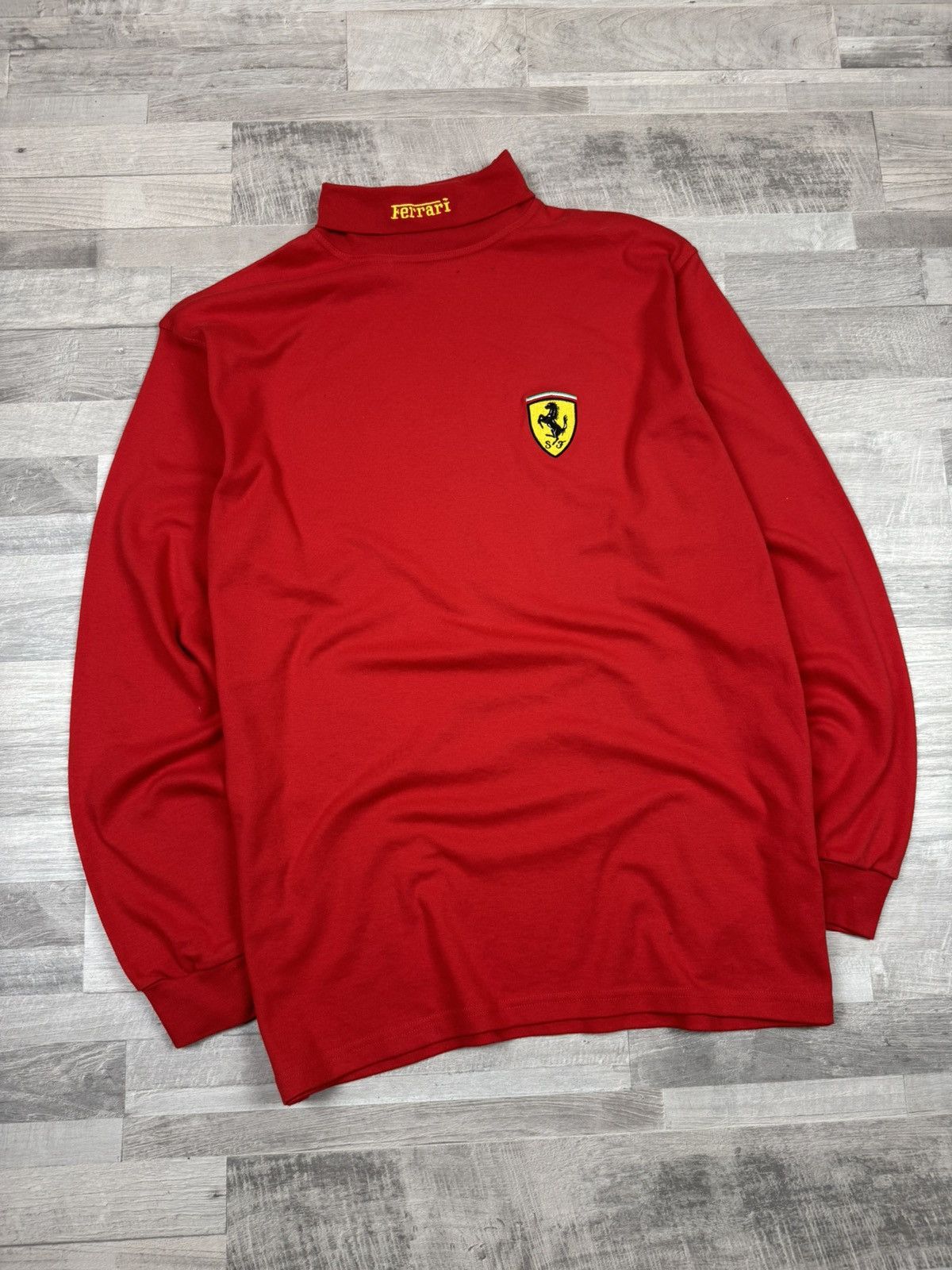Ferrari Vintage 1996 Ferrari Red Long Sleeve XXL Size Size US XXL / EU 58 / 5 - 1 Thumbnail