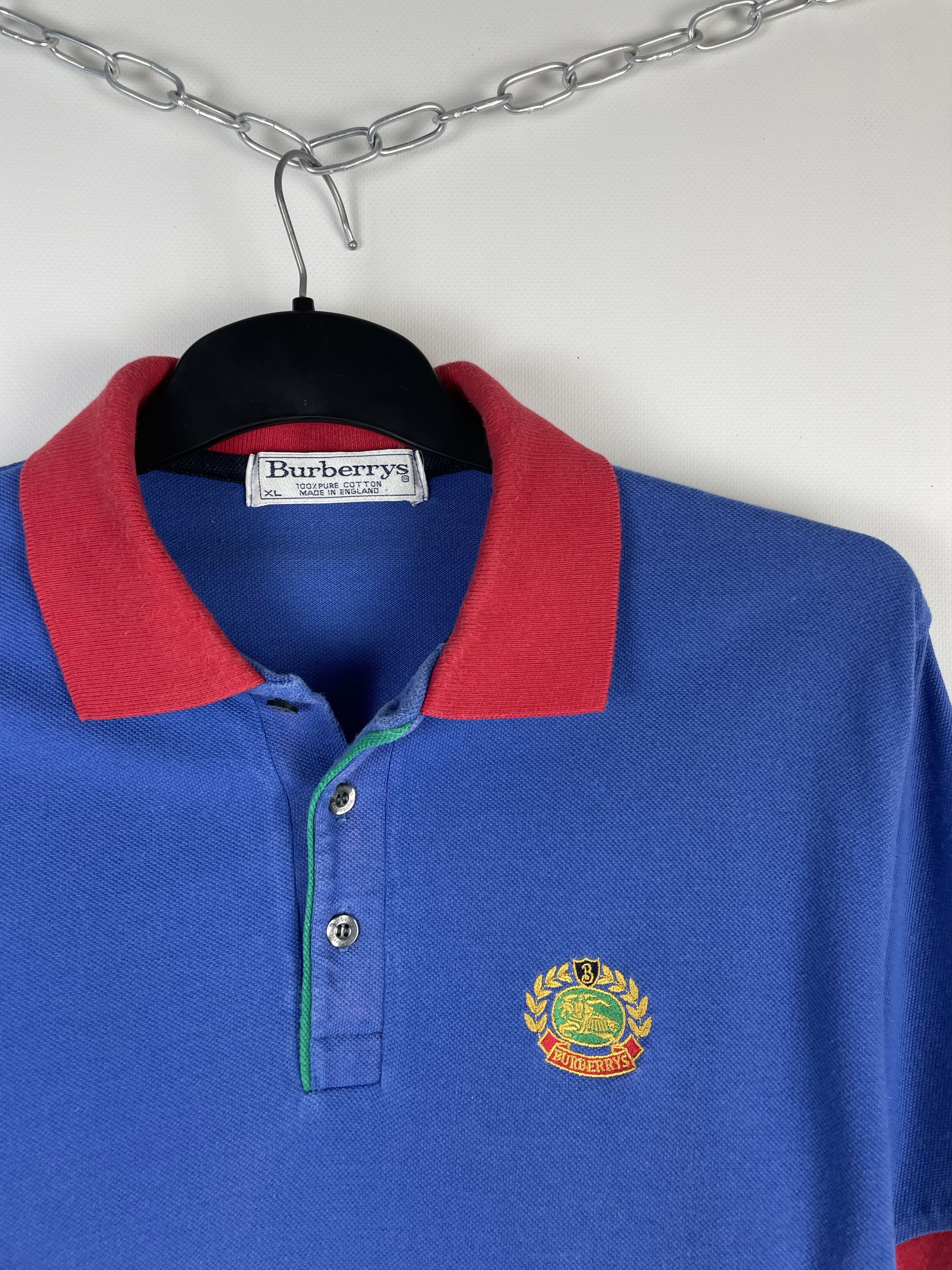 Burberry VIintage Burberry Polo Shirt Size US XL / EU 56 / 4 - 4 Thumbnail