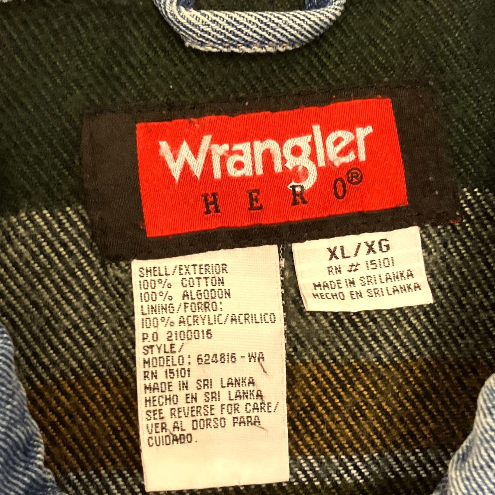 Wrangler Wrangler Hero Jacket XL Blue Blanket Lined Denim Trucker Western Size US XL / EU 56 / 4 - 4 Thumbnail