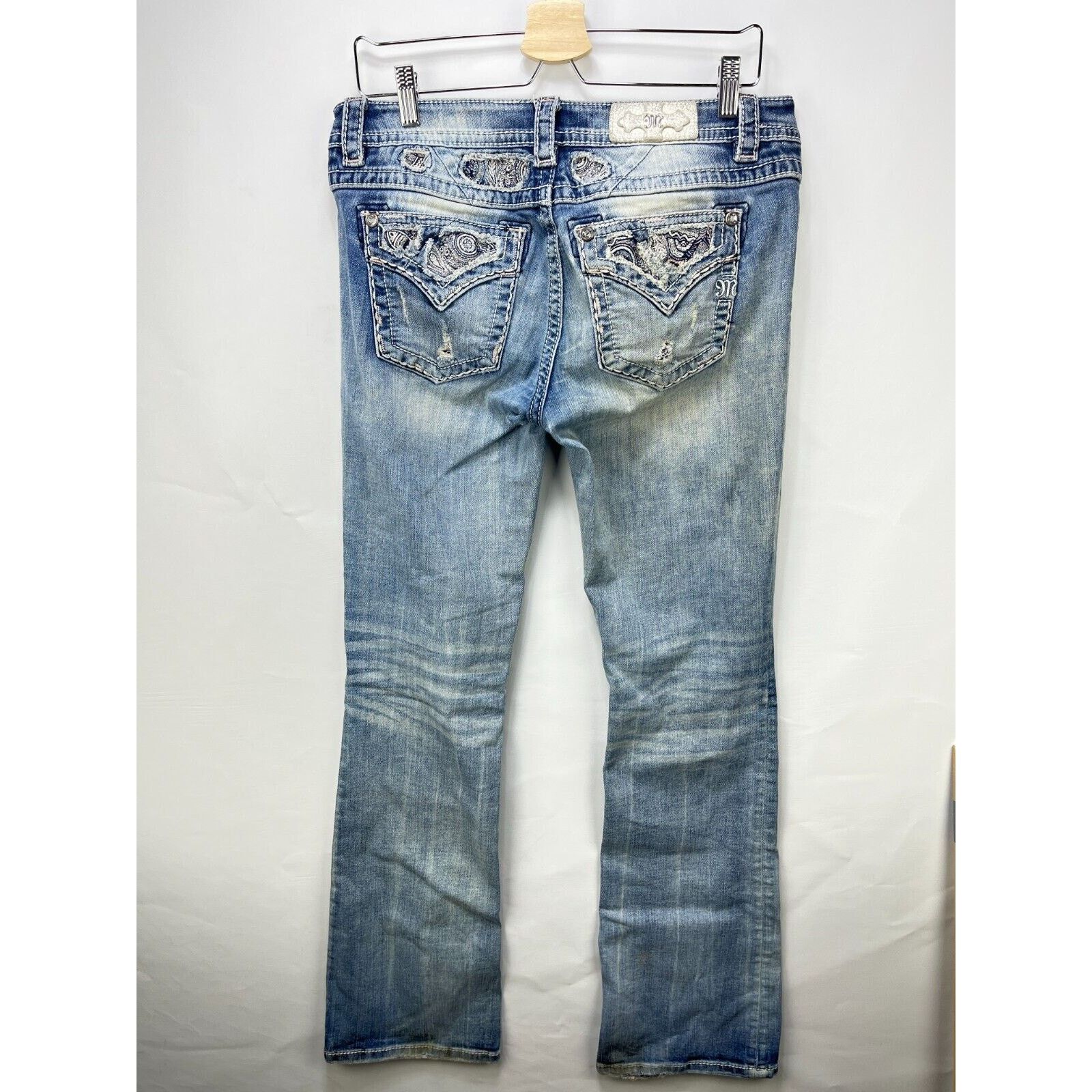 Vintage Y2K Miss Me Jeans Mid Rise Boot Flare Size 30 x 34