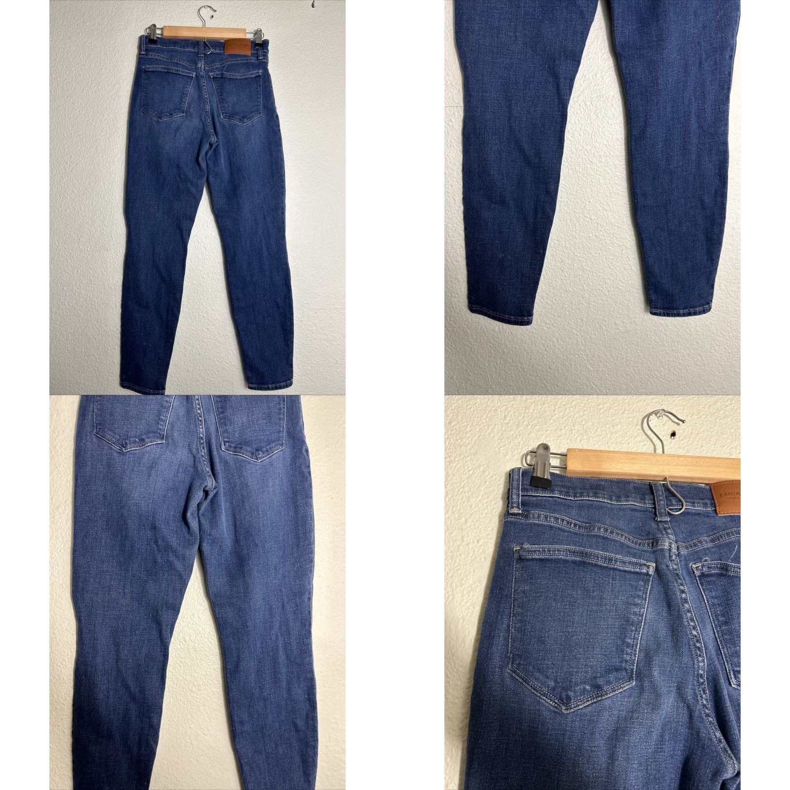 Lucky Brand Lucky Brand Bridgette Skinny Jeans Dark Wash 8 29 Inseam Womens 8/29 High Rise Stain Blue Denim Shirt? Size ONE SIZE - 8 Thumbnail