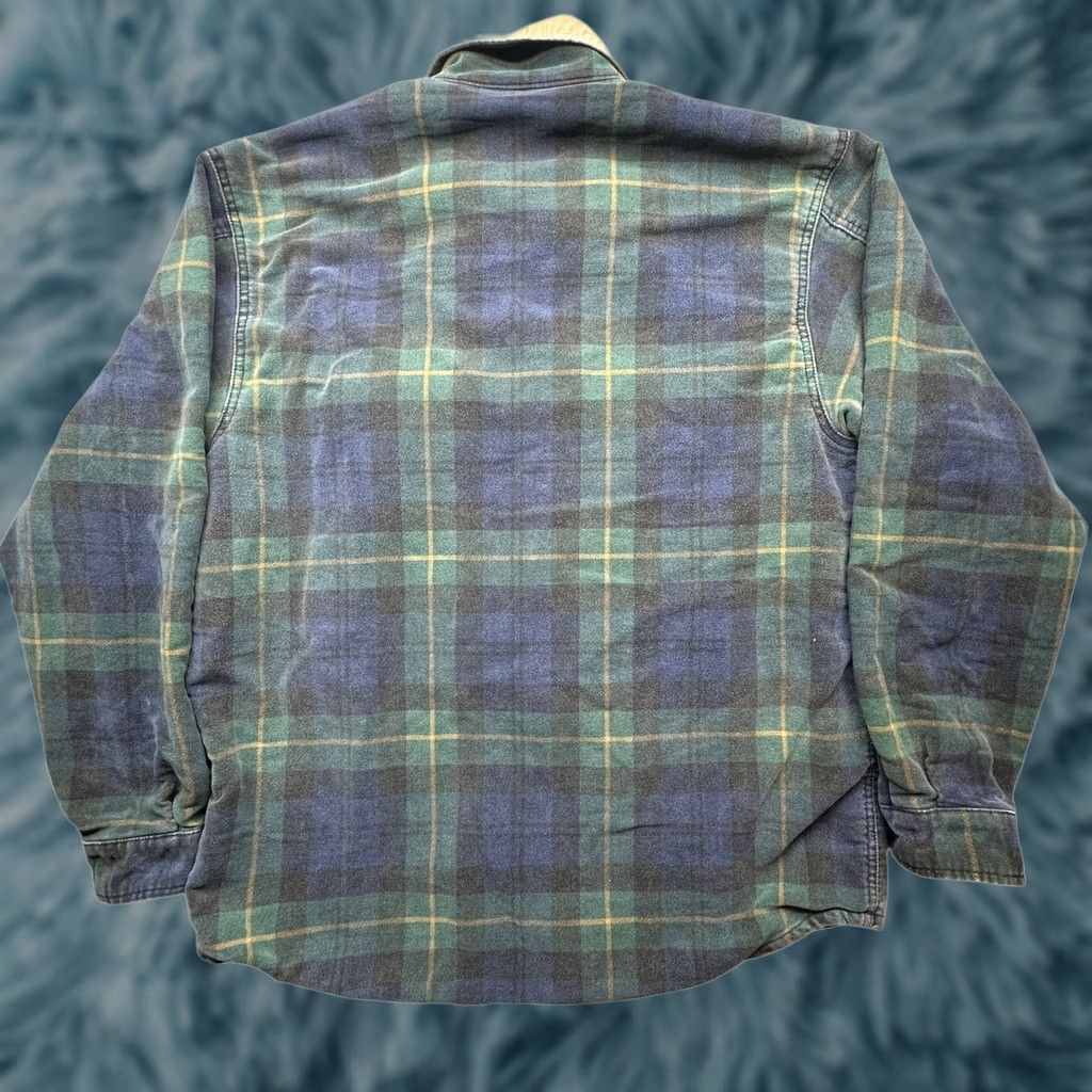 Vintage VINTAGE Structure Plaid Flannel Zip Long Sleeve Jacket Shirt Mens Medium Green Size US M / EU 48-50 / 2 - 1 Thumbnail