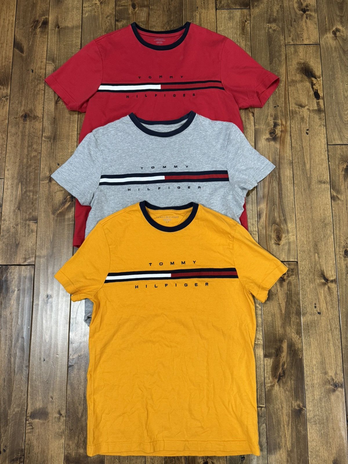 Tommy Hilfiger × Vintage 3 Vintage Tommy Hilfiger T Shirt set Size US S / EU 44-46 / 1 - 1 Thumbnail
