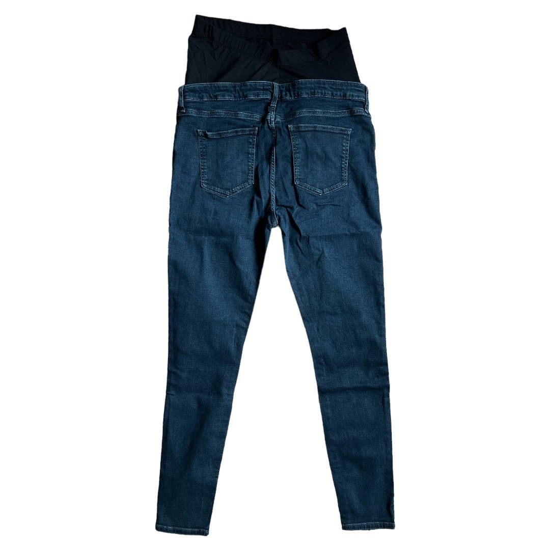Asos Asos Design Blue Black Maternity Ultimate Skinny Jeans, US8 Size 30" / US 8 / IT 44 - 2 Thumbnail