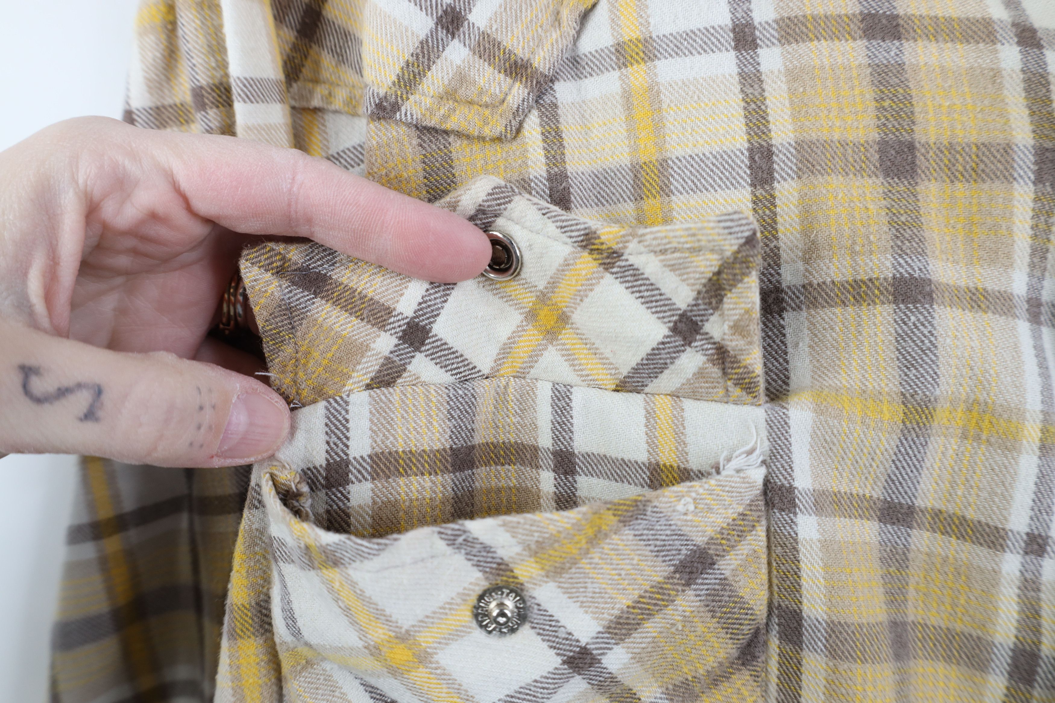 Vintage Vintage 70s Streetwear Western Flannel Snap Button Shirt Size US XL / EU 56 / 4 - 4 Thumbnail