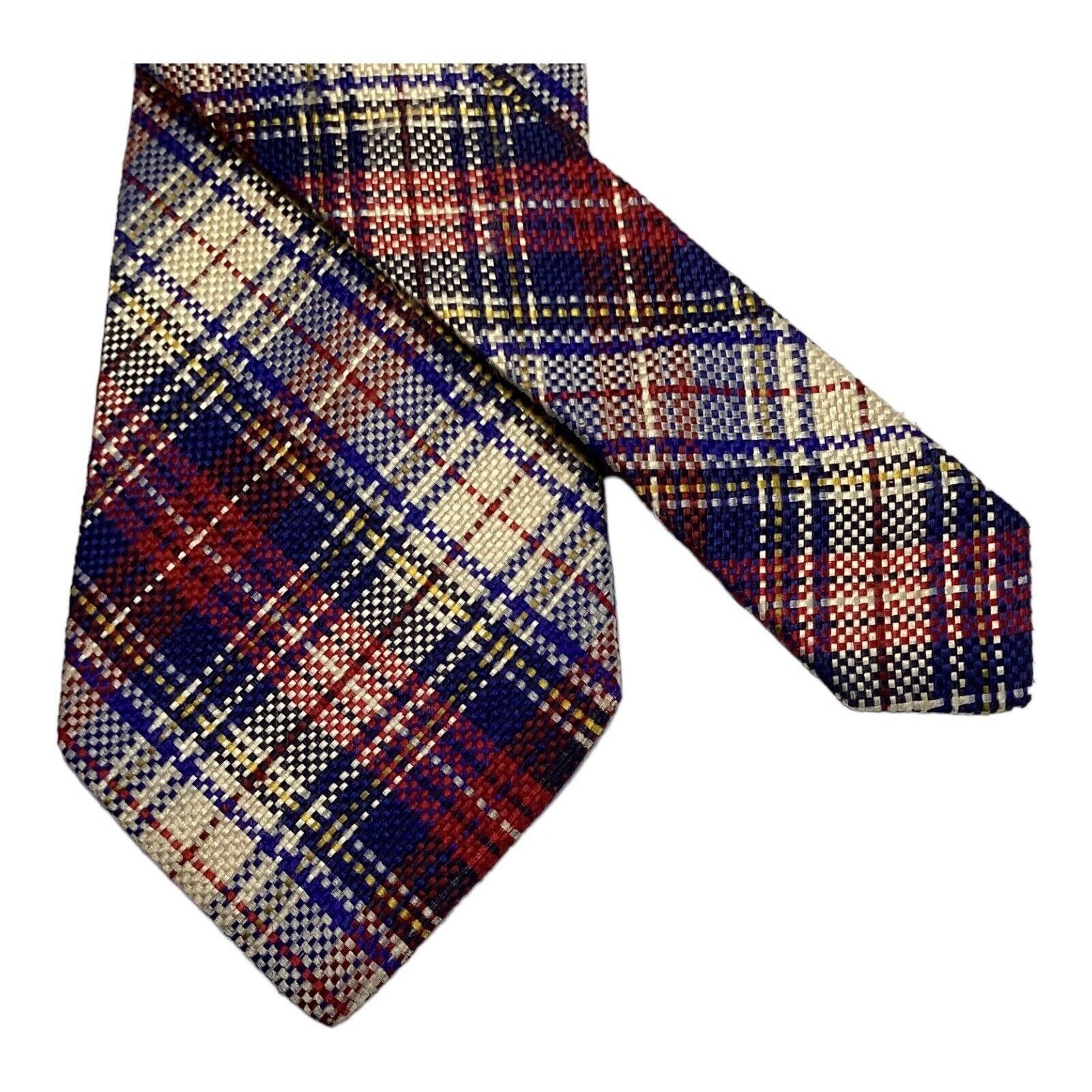 Etro ETRO Milano Blue PLaids & Cheks Luxury Silk Tie Made In Ital Size ONE SIZE - 5 Thumbnail