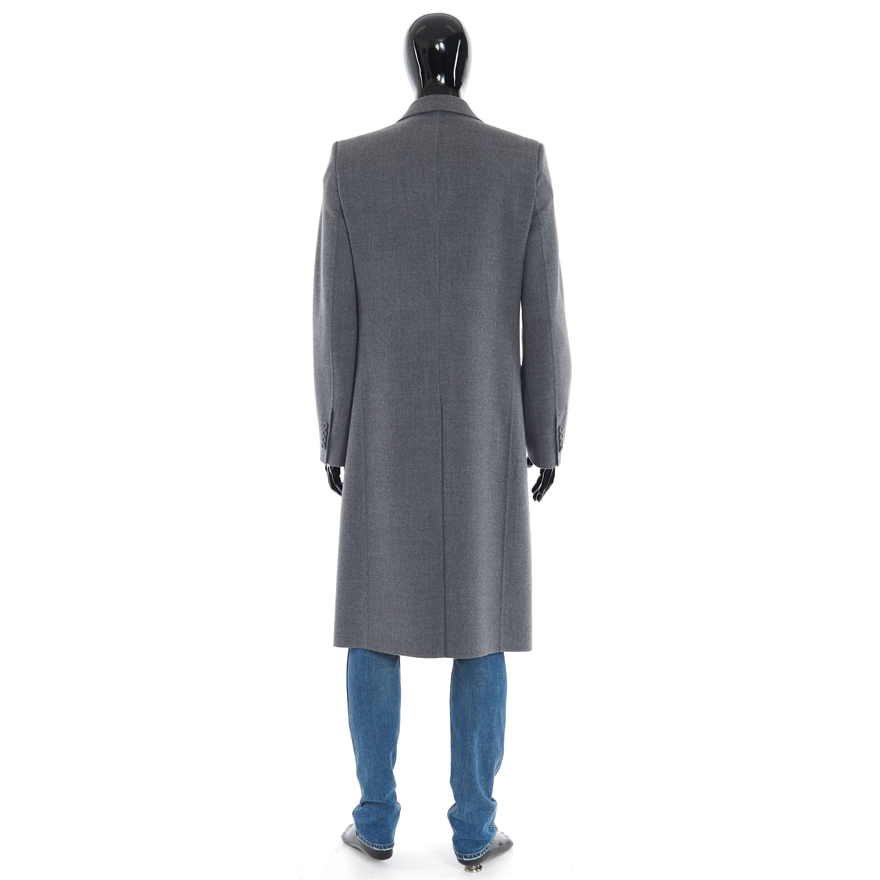 Dior Double Breasted Coat In Gray Virgin Wool Size US M / EU 48-50 / 2 - 6 Thumbnail