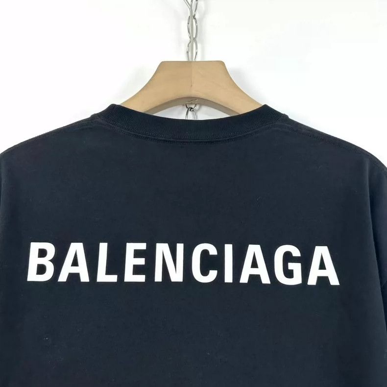 Balenciaga Balenciaga Men's Black Printed Logo T-shirt Size XS Size US XS / EU 42 / 0 - 5 Thumbnail