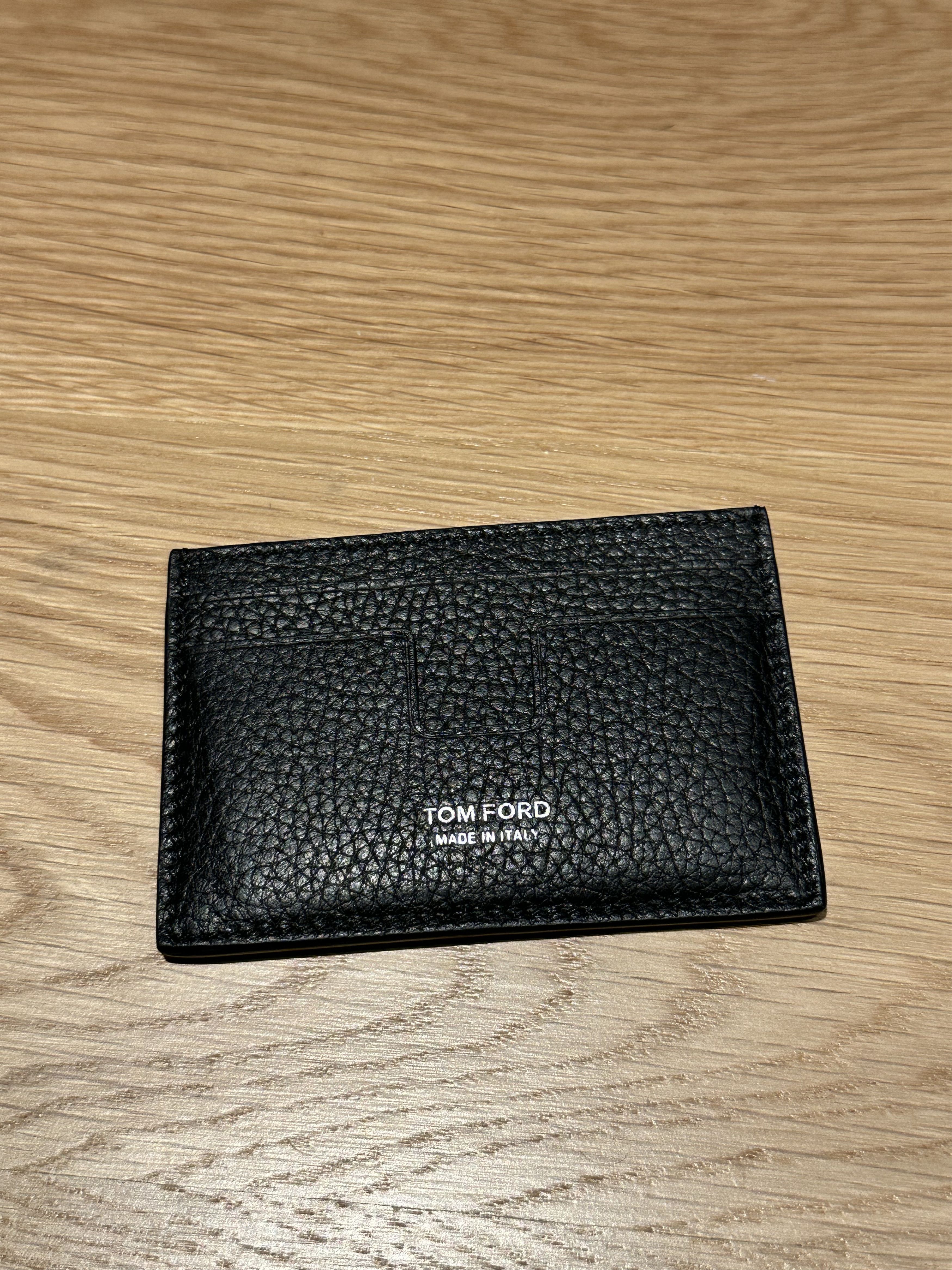 Pre-owned Tom Ford Cardholder In Black