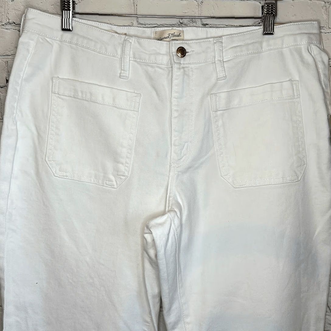 Vintage VINTAGE Universal Thread White High rise Flare Pants Women 16 White Flare Jeans 16 Womens Size 38" / US 16 / IT 52 - 2 Thumbnail