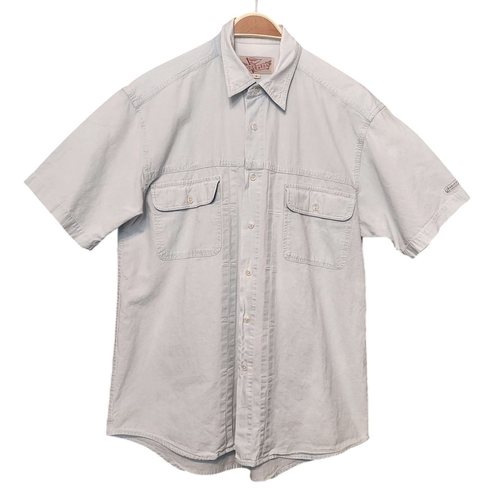 Other Andy and Karen Maritimmo Blue Button Up Front Pockets Shirt Size US M / EU 48-50 / 2 - 1 Thumbnail