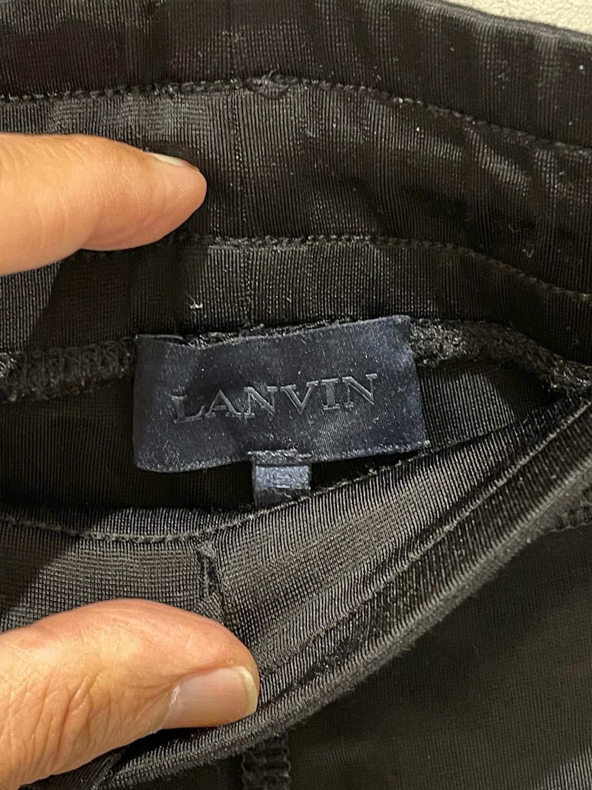 Lanvin Lanvin Black Cropped Pants Size US 33 - 3 Thumbnail