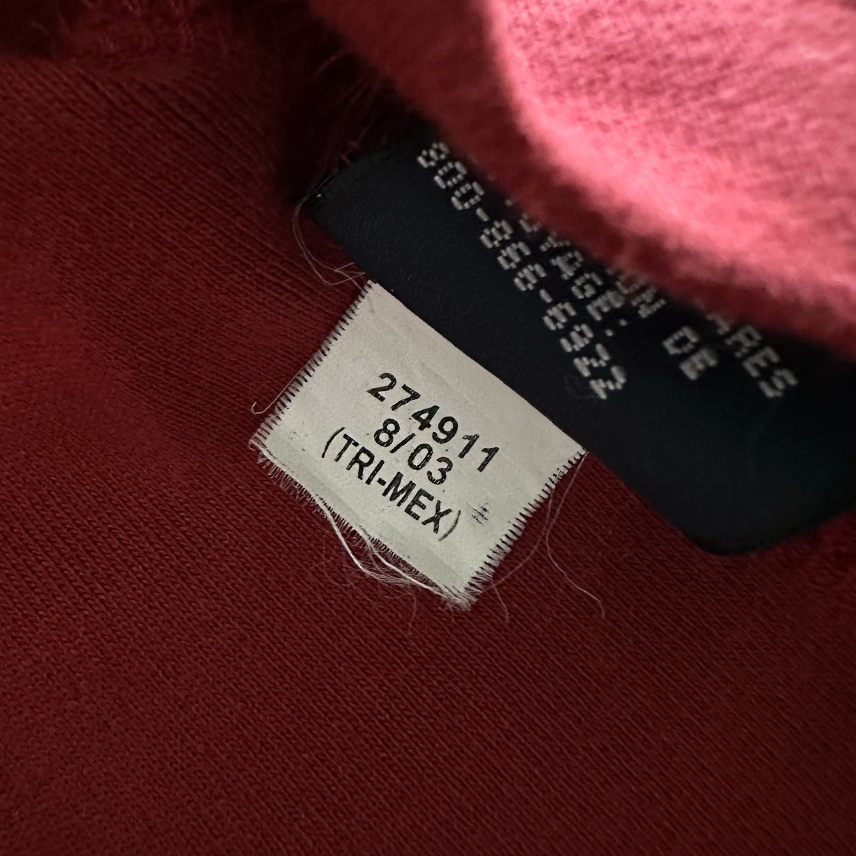 Tommy Hilfiger VINTAGE Tommy Hilfiger Shirt Mens L Red Turtleneck Long Sleeve Cotton Y2K 2003 Size US L / EU 52-54 / 3 - 7 Thumbnail