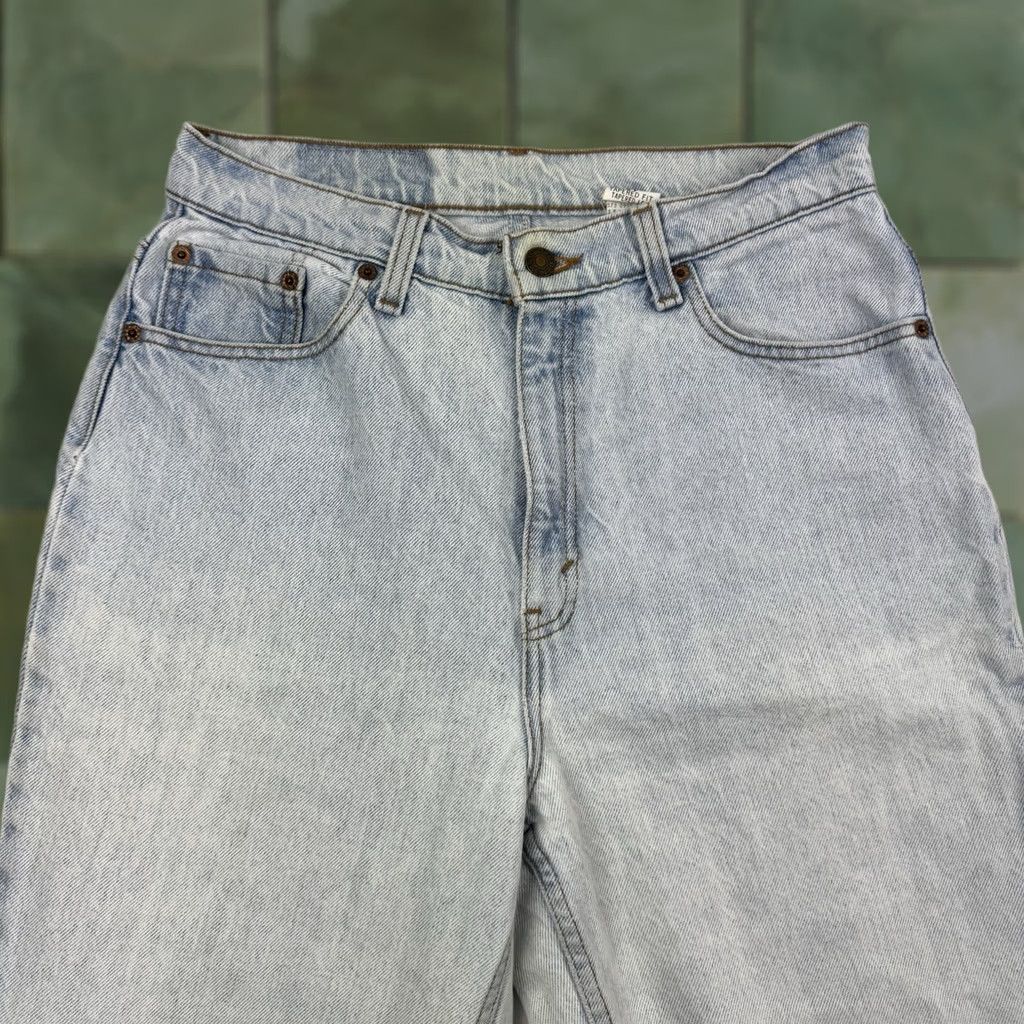 Levi's VINTAGE Levis 521 Jeans Womens 12 MED Tapered High Waist Hipster 90s USA Size 34" / US 12 / IT 48 - 1 Thumbnail