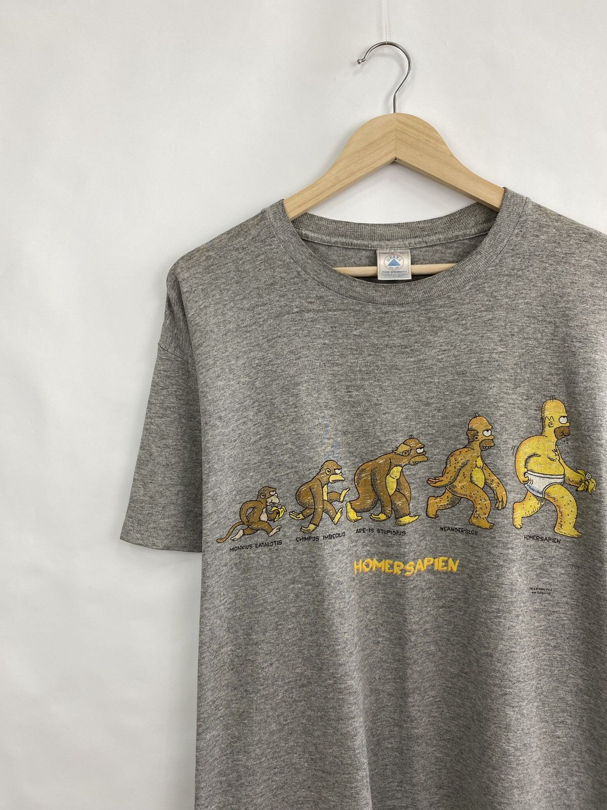 Delta 🇺🇸 Vintage 2000 Homersapien The Simpsons Homer Bart Lisa Size US L / EU 52-54 / 3 - 2 Thumbnail