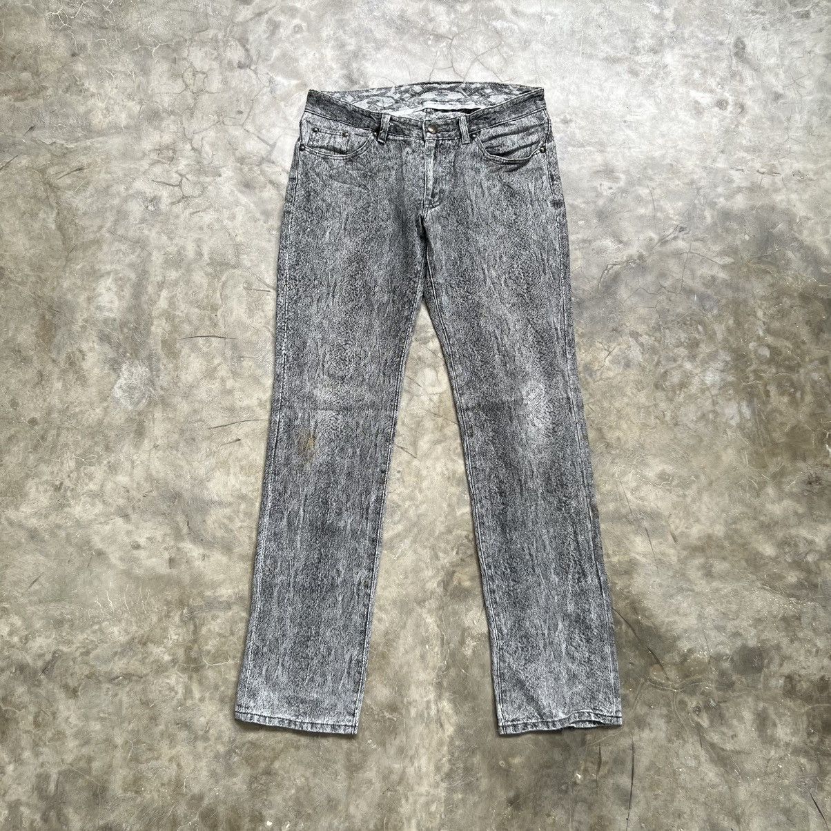 If Six Was Nine 2000s Custom Culture Snake Skin Texture Pants Size US 29 - 1 Thumbnail