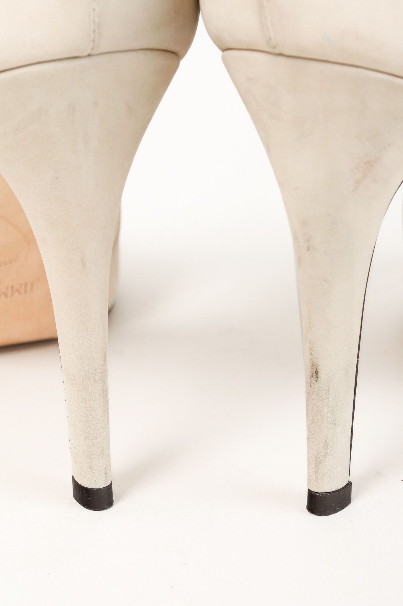 Jimmy Choo Jimmy Choo Tinsay Cream Nubuck-Leather Cutout Sandals Size US 9.5 / IT 39.5 - 10 Thumbnail