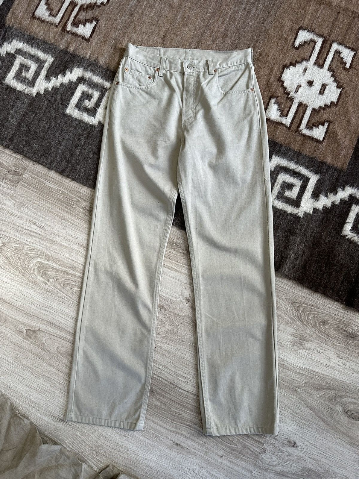 Levi's Levi’s 401 90s White Tab Pants Trousers 4220AC Size US 30 / EU 46 - 2 Thumbnail