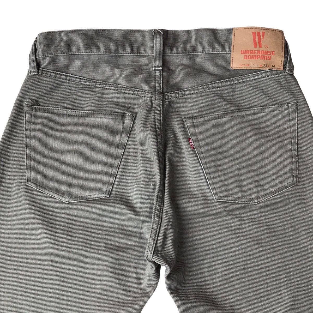 Image of Warehouse Co Warehouse & Co. Jp Lot. 1101 Straight Khaki Selvedge Denim, Men's (Size 33)