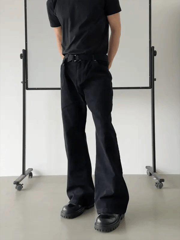 Vintage Kahori x Airi Embroidered Wide Leg Stacked Flare Pants Size US 30 / EU 46 - 8 Thumbnail