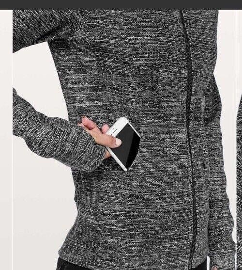 Designer Lululemon Scuba Hoodie Cotton Fleece Heathered Core Grey 8 Size M / US 6-8 / IT 42-44 - 2 Thumbnail