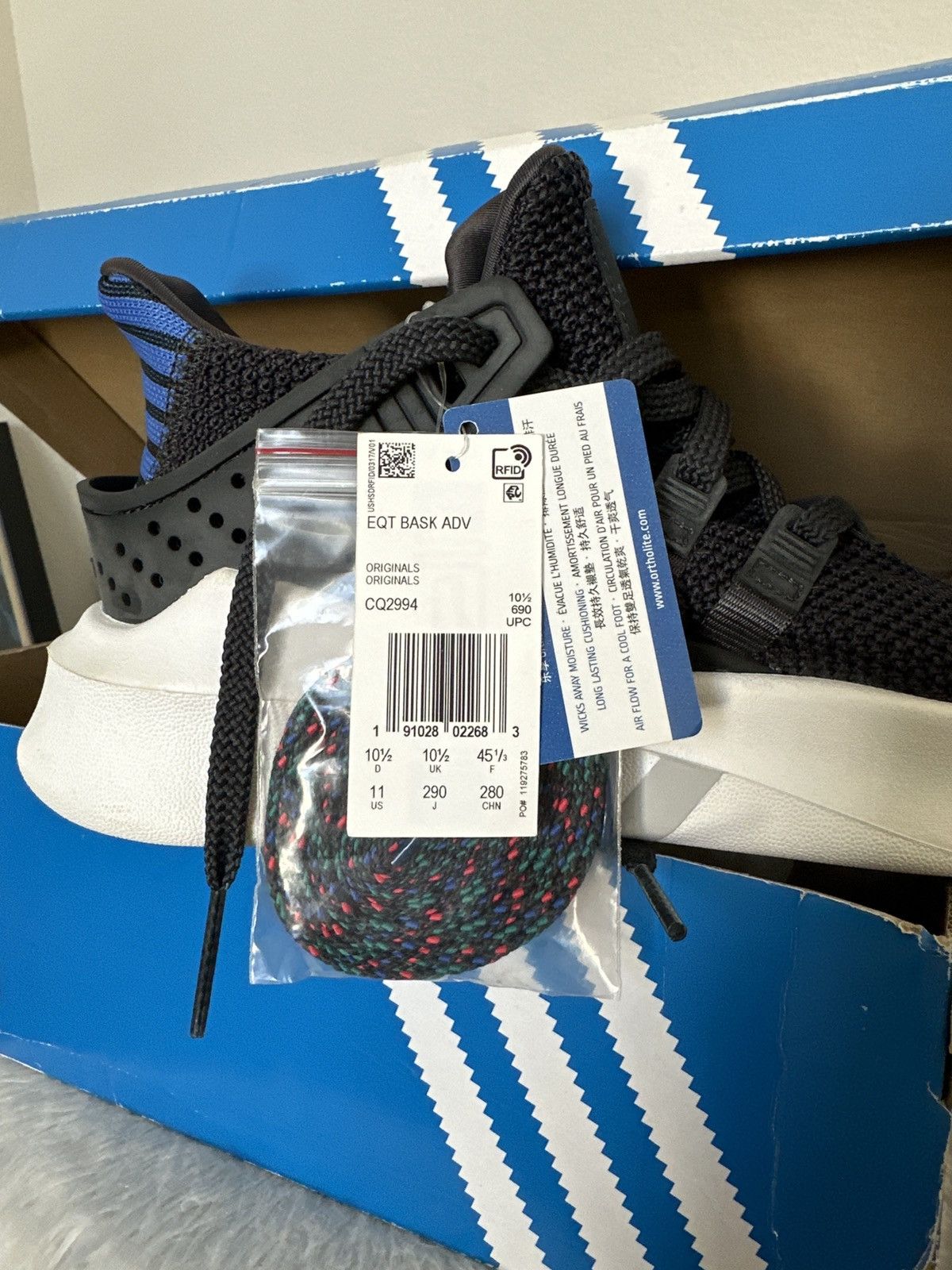 Adidas adidas EQT Basketball ADV 'Carbon' CQ2994 Size US 11 / EU 44 - 2 Thumbnail