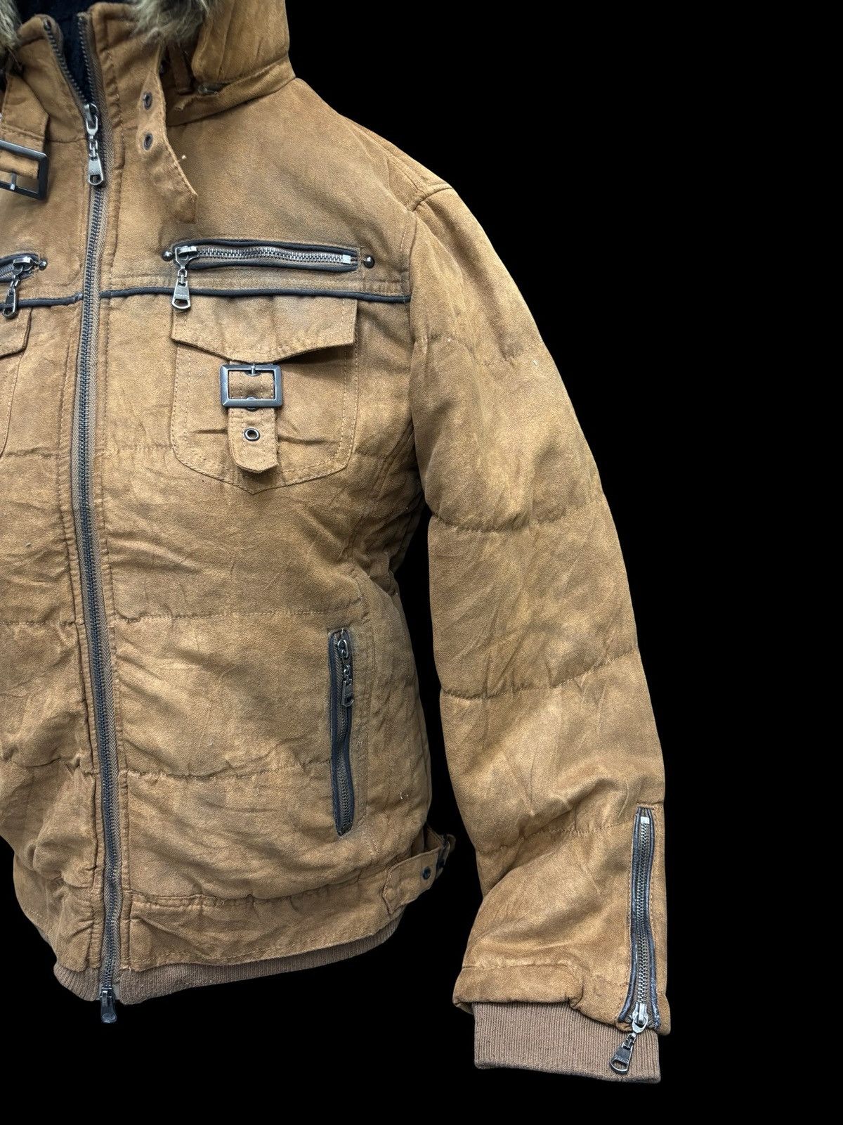 Japanese Brand in the attic Multipockets Fur Hoodie Punk Jacket Size US S / EU 44-46 / 1 - 19 Thumbnail