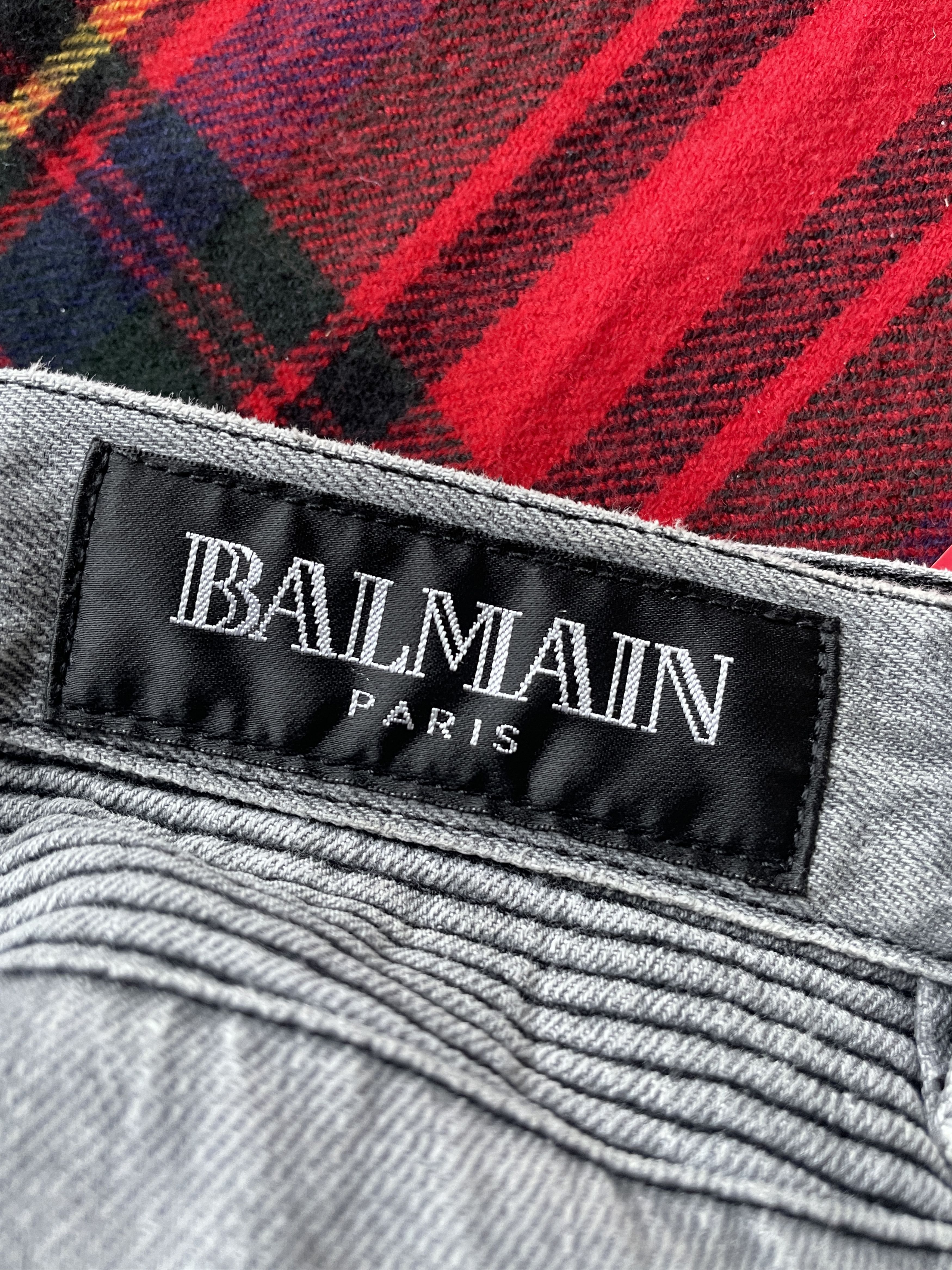 Balmain Balmain AW10 ripped bikers Size US 31 - 17 Thumbnail