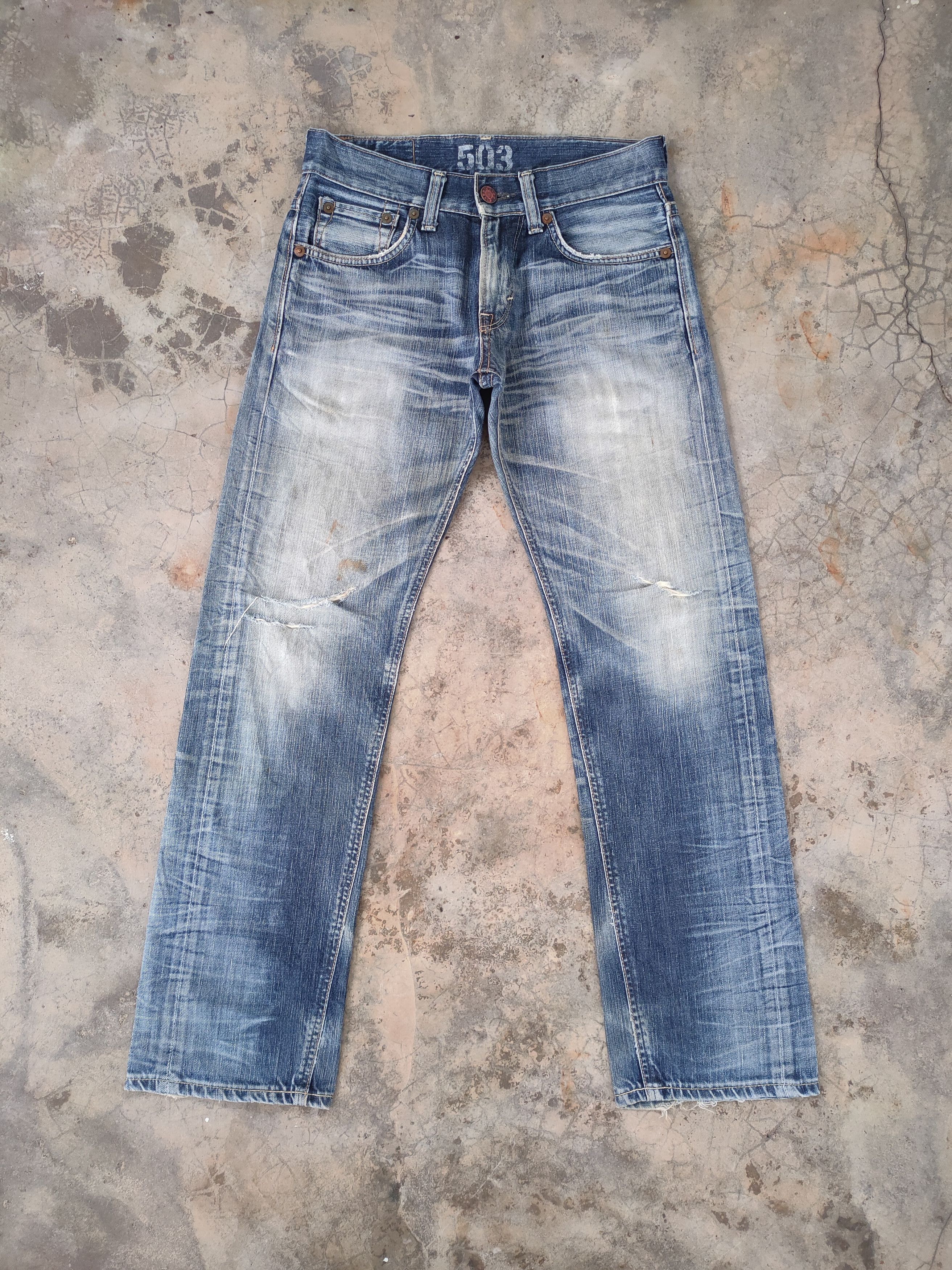 Edwin W30 VINTAGE EDWIN DISTRESSED FADED JEANS DENIM PANTS Size US 30 / EU 46 - 1 Thumbnail