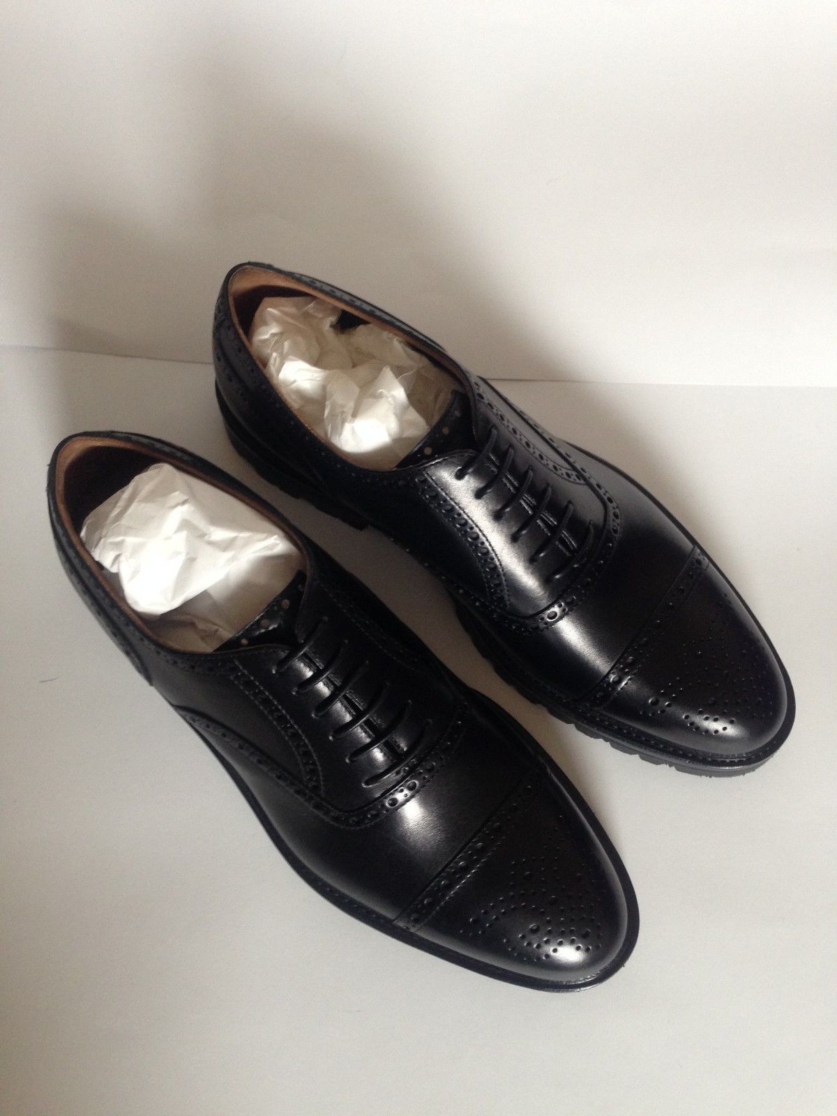 Other Romano Martegani Brogues Oxford Shoes 9 Black Leather Size US 9 / EU 42 - 2 Thumbnail