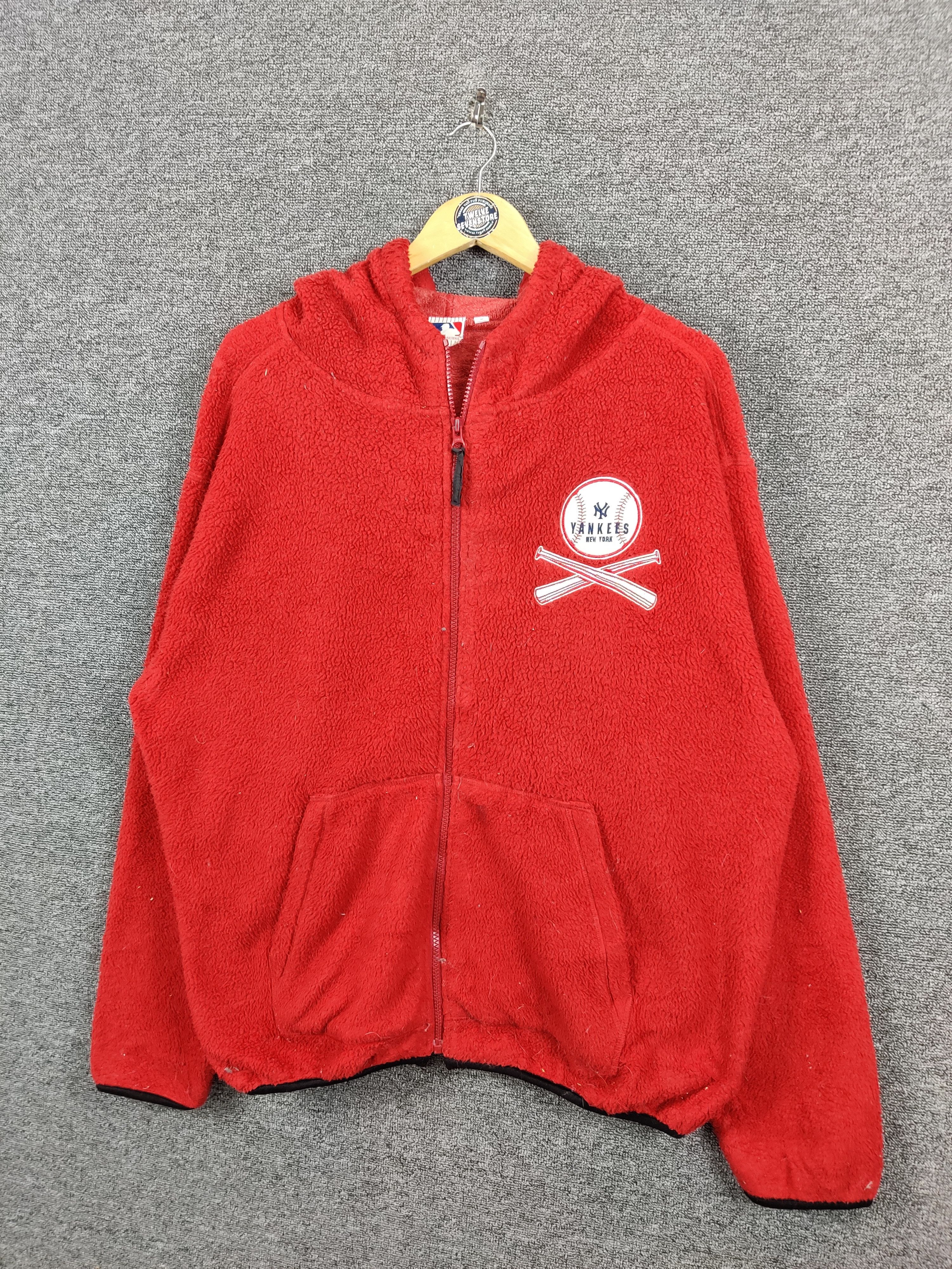 MLB Vintage MLB New York Yankees Fleece Zipper Jacket Size US XL / EU 56 / 4 - 2 Thumbnail