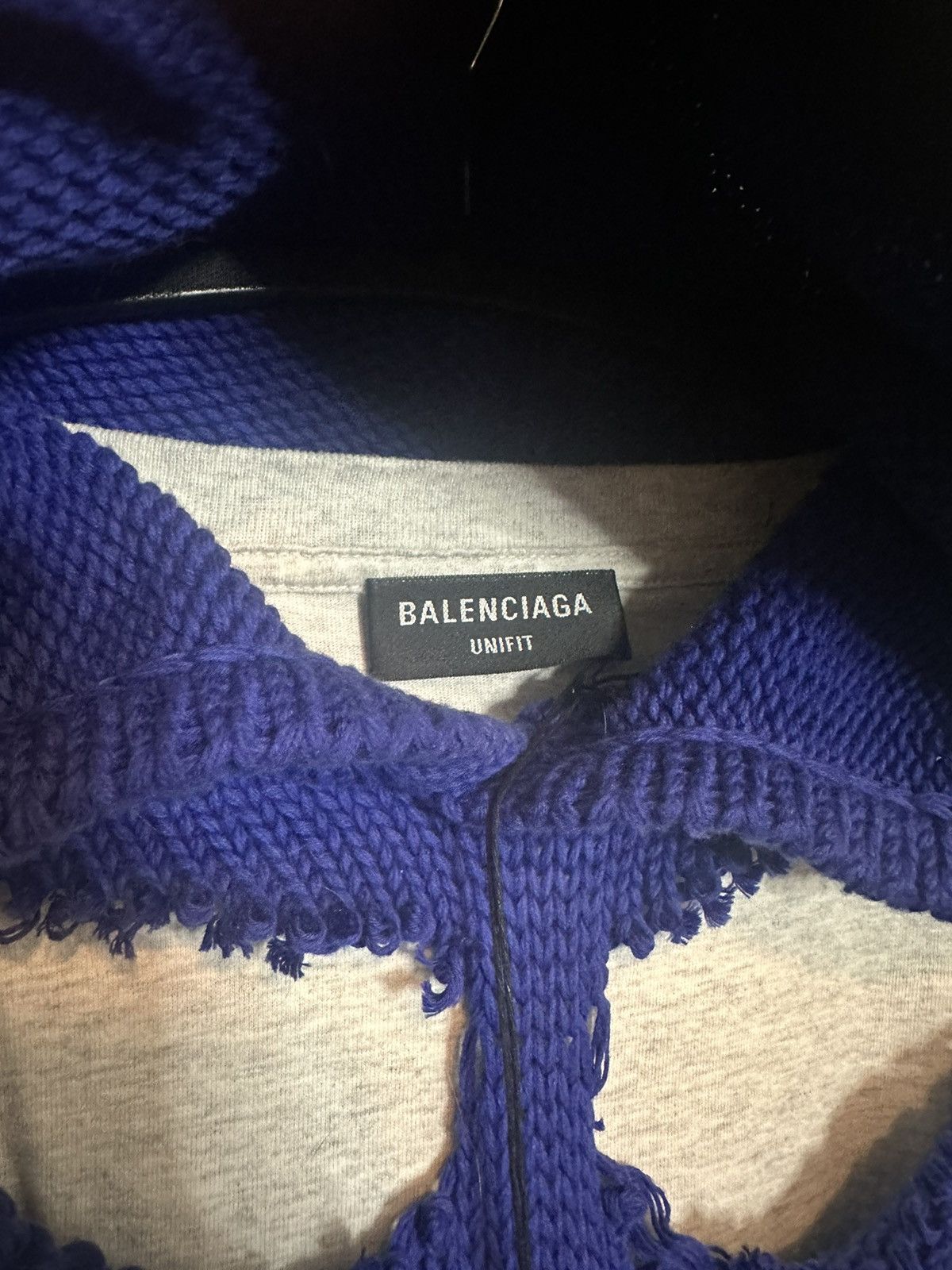 Balenciaga 2021 Destroyed Layered Hybrid Knit Campaign Hoodie NWT Size US XS / EU 42 / 0 - 8 Thumbnail